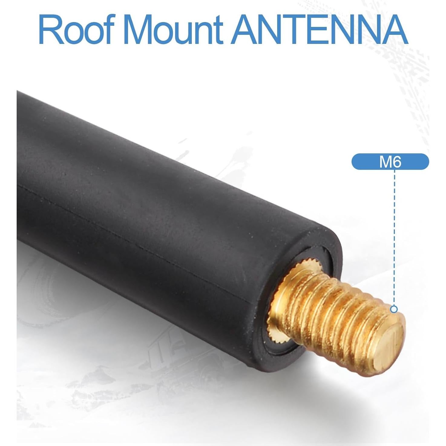 Antena de Coche Eightwood 41 cm AM/FM Reemplazo de Radio