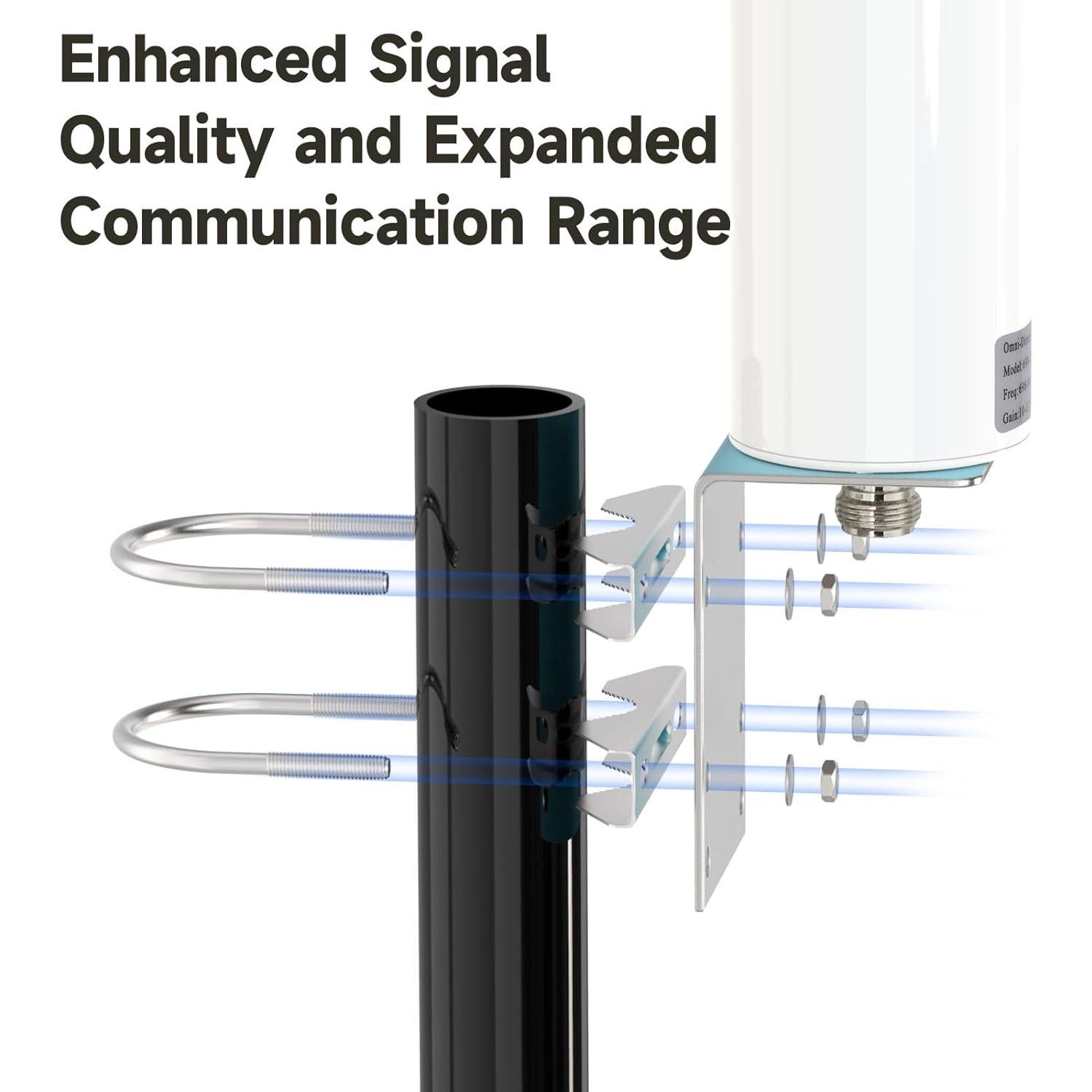 Antena Exterior 4G LTE Superbat Tipo N Impermeable 10dBi