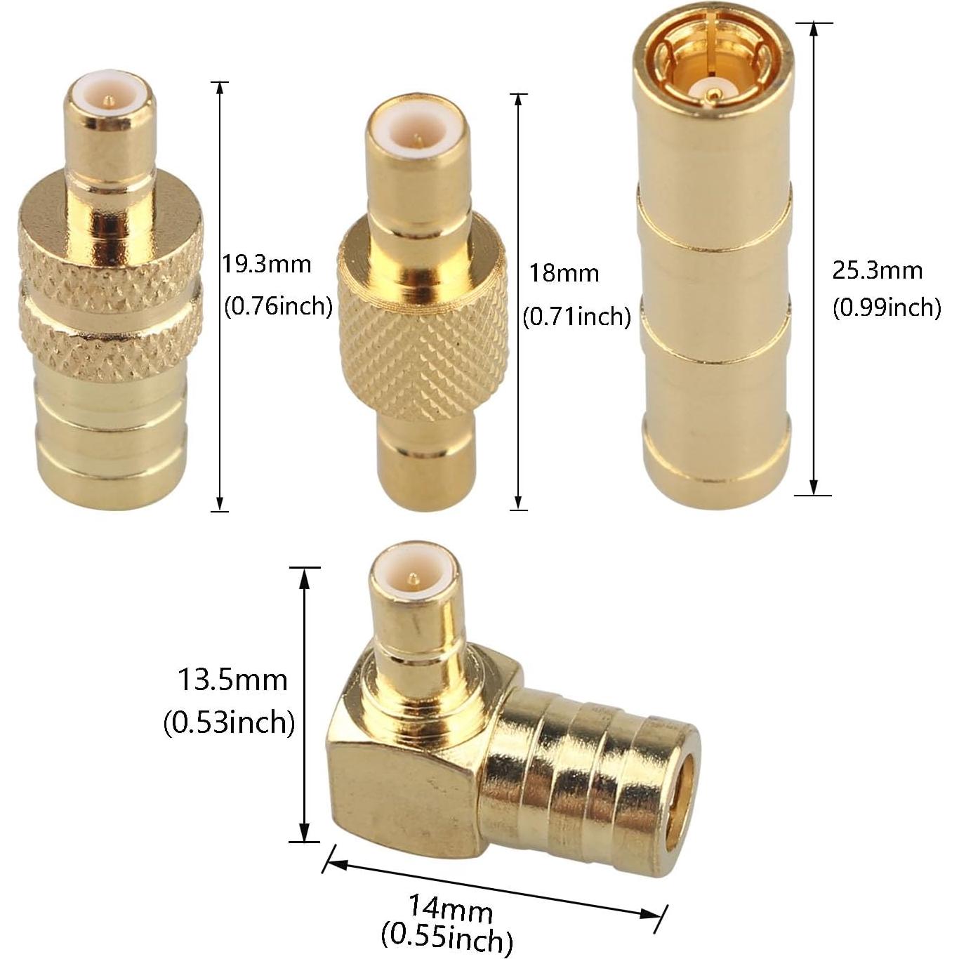Adaptador DAB para Coche Futheda SMB a SMA 4PCS