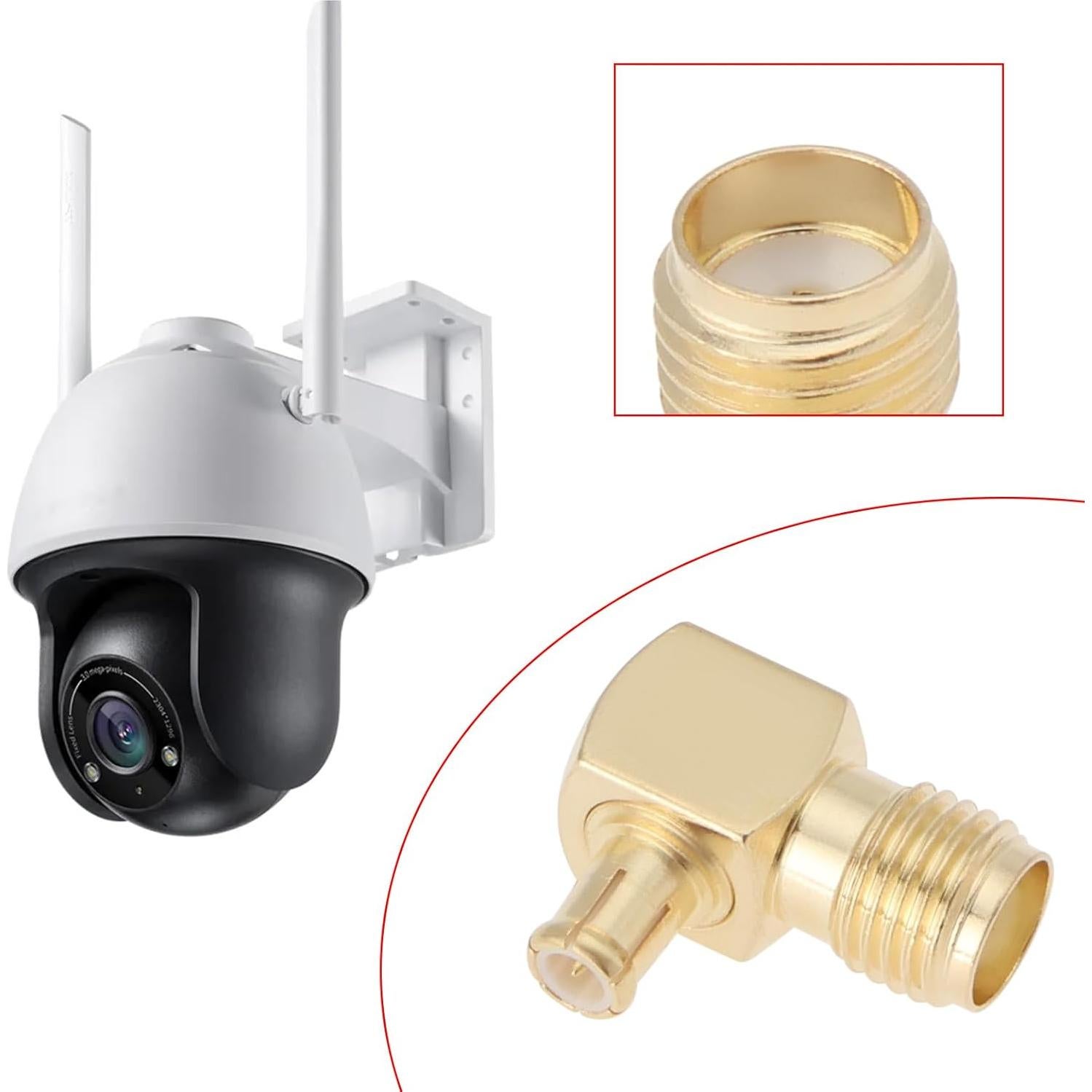 Adaptador SMA hembra a MCX macho 90° - 2 Pcs - Micro Traders