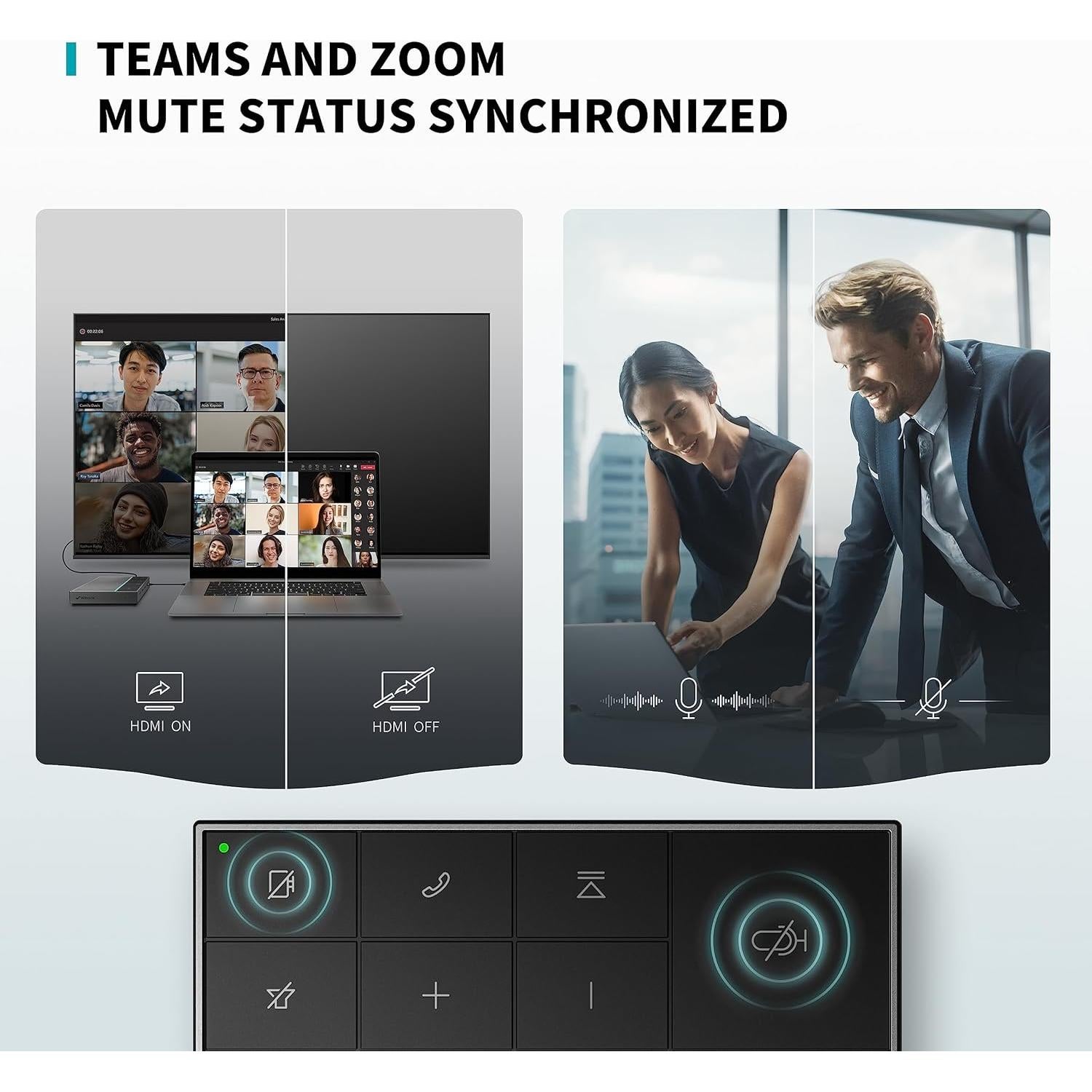 Altavoz de Conferencia HiDock USB-C con Micrófono 360°