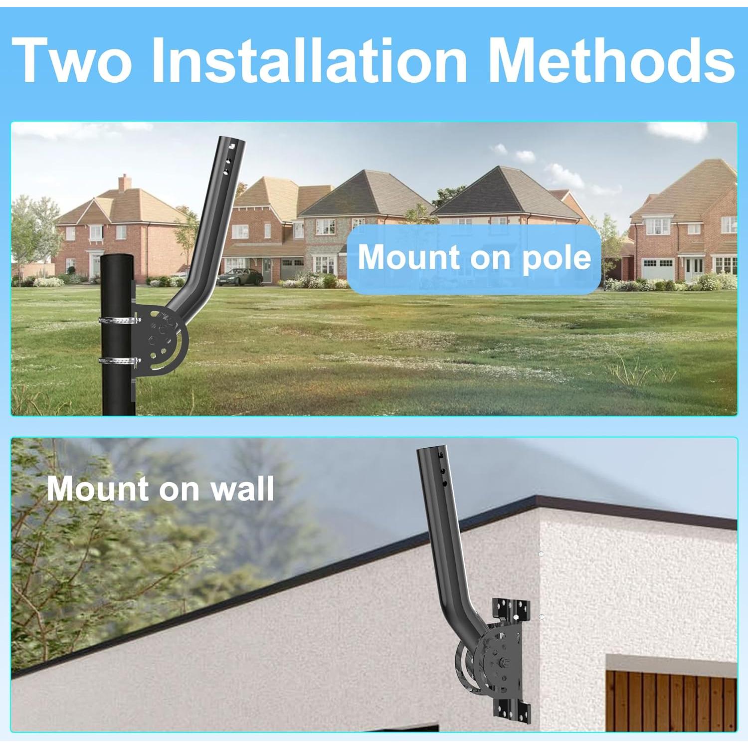 Soporte de Antena J-Montaje Burbifro para Exteriores 22.7 kg