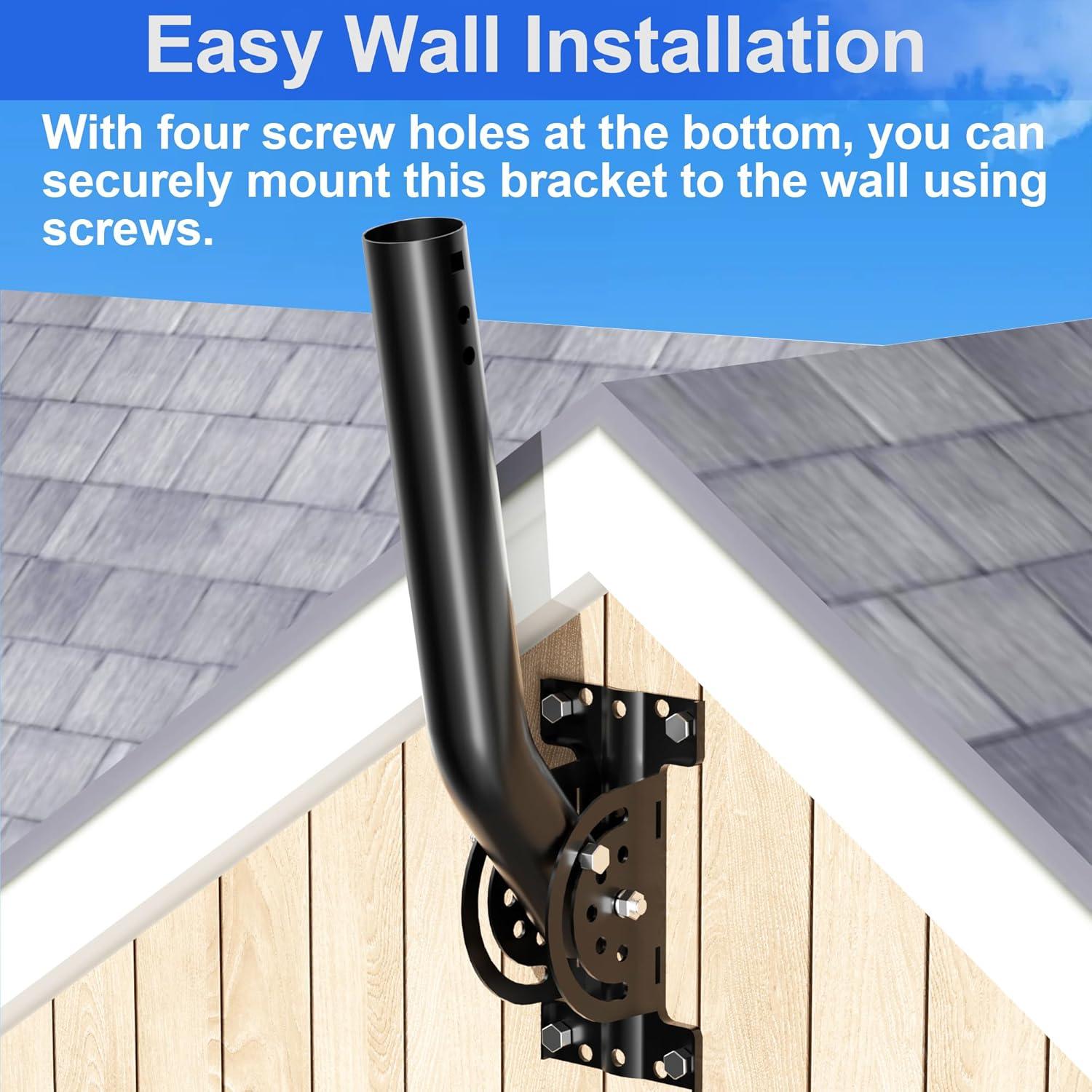 Soporte de Antena J-Montaje Burbifro para Exteriores 22.7 kg