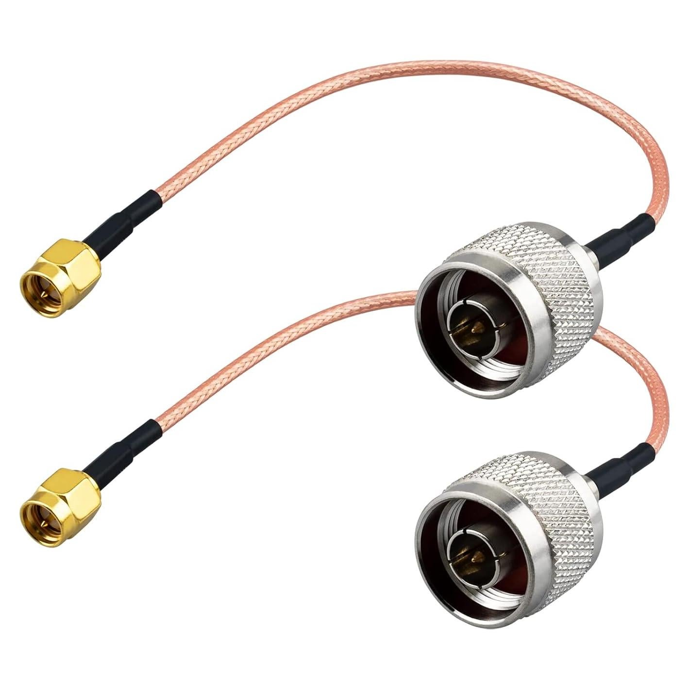 Adaptador Coaxial RG316 N Macho a SMA Macho 15 cm 50 Ohm