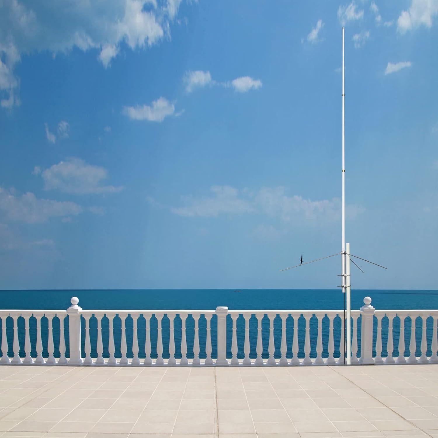 Antena Omnidireccional GMRS 8.5dBi Fibra de Vidrio 2.2m