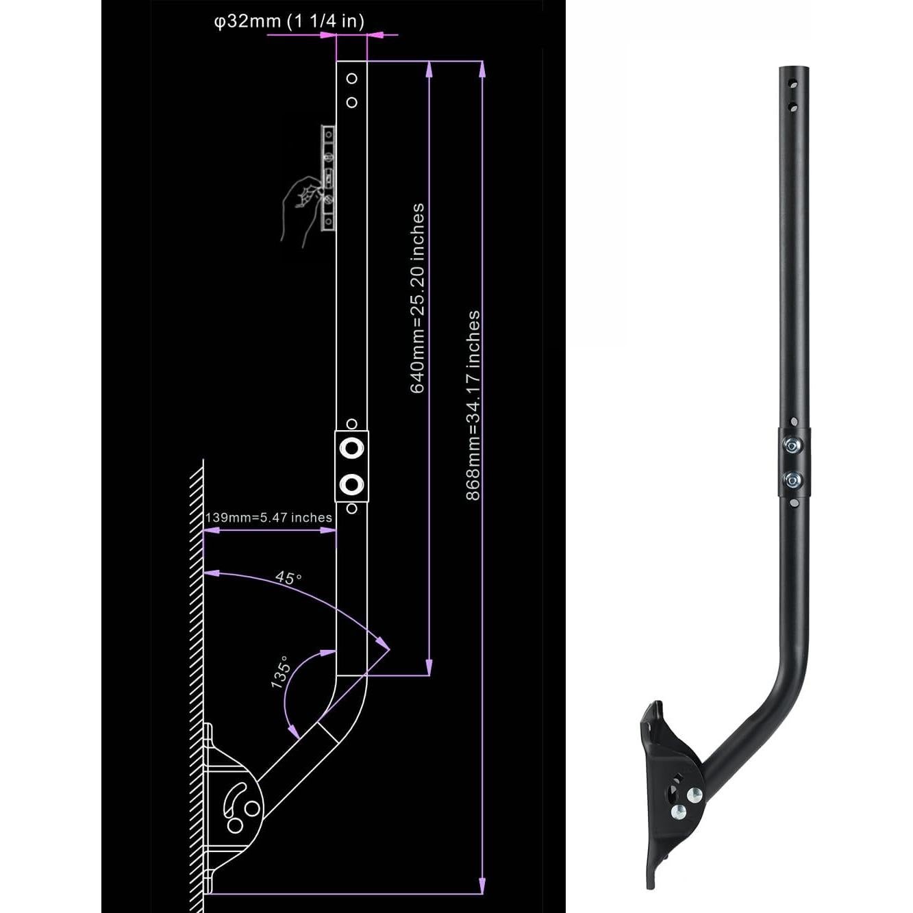 Polo de Montaje de Antena Exterior IMBESEL WM-032E 84.5 cm
