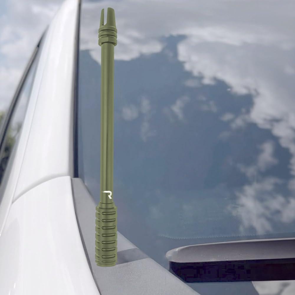 Antena de Camión RECON 10" Verde Militar de Aluminio