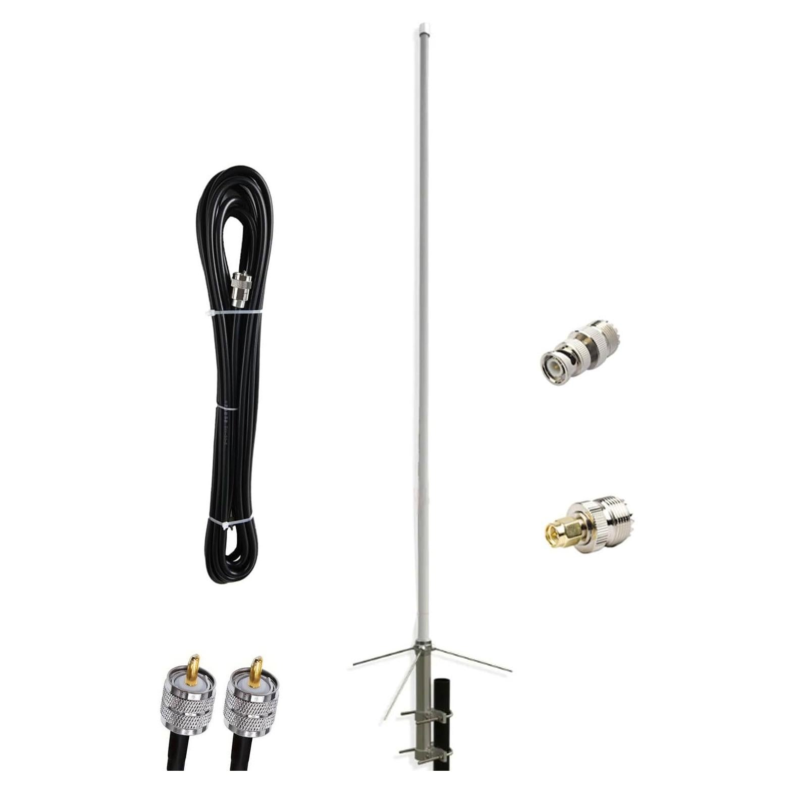 Antena Base Doble Banda VHF UHF 1.7m SIGNALPLUS 200W