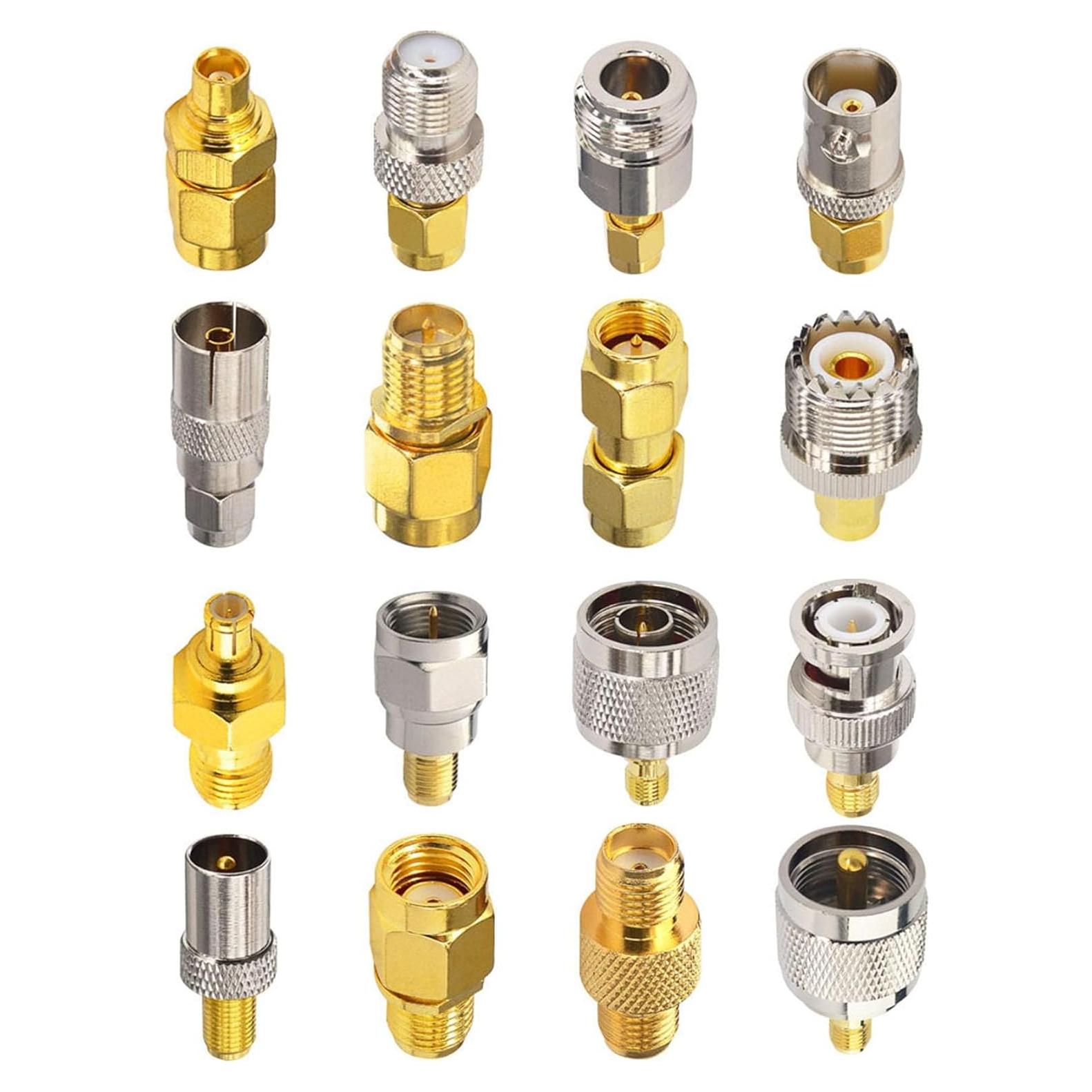 Juego de Adaptadores SMA 16PCS X~wind Conectores Coaxiales