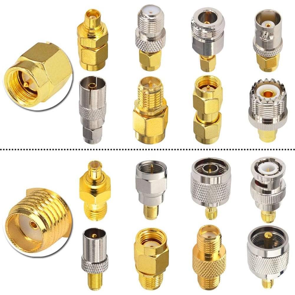 Juego de Adaptadores SMA 16PCS X~wind Conectores Coaxiales