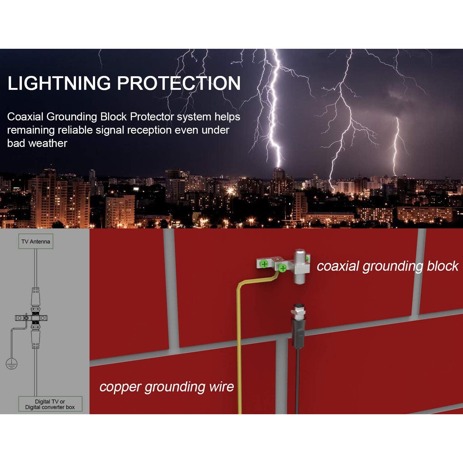Antena HDTV Amplificada Pingbingding WA-2608, 150 km, Control Remoto