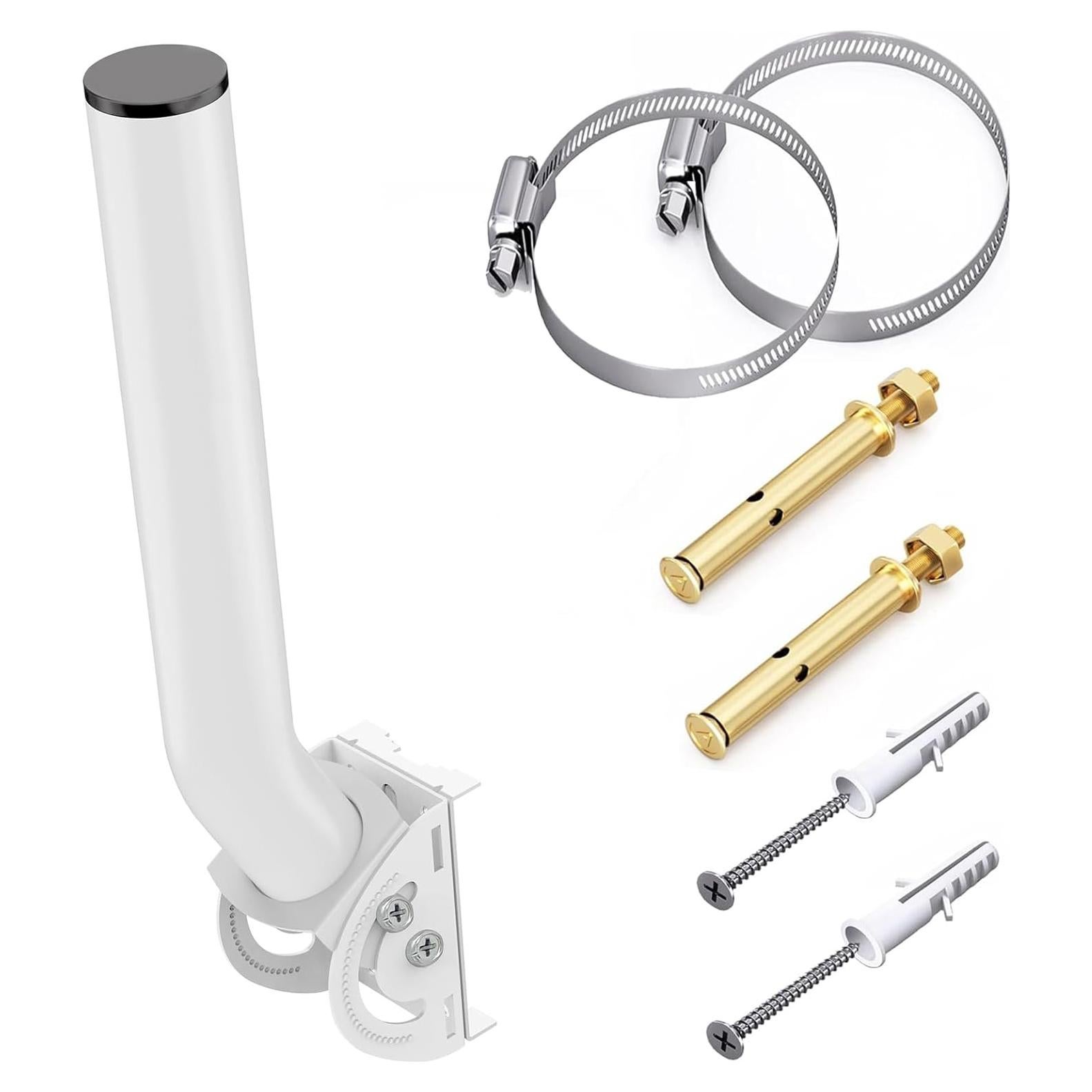 Soporte Universal para Antena EOQO 30.48 cm Blanco - Montaje Pared/Poste