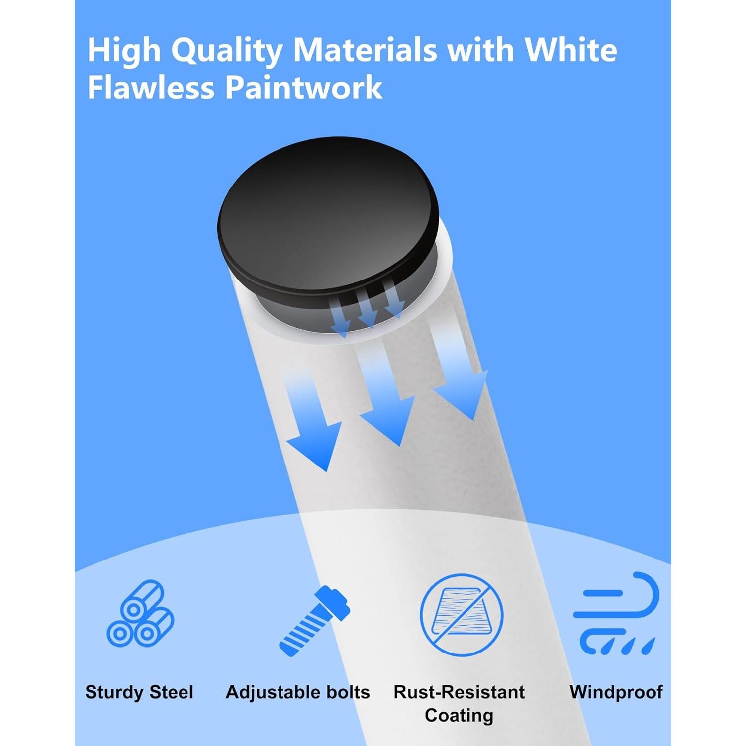 Soporte Universal para Antena EOQO 30.48 cm Blanco - Montaje Pared/Poste