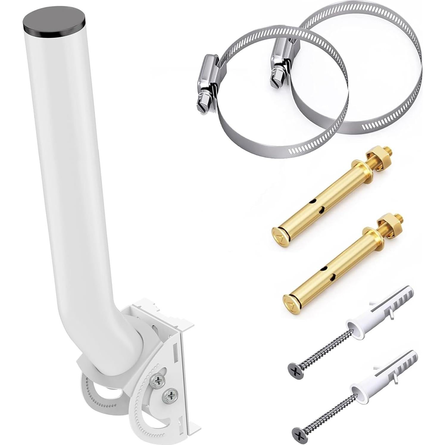 Soporte Universal para Antena EOQO 30.48 cm Blanco - Montaje Pared/Poste