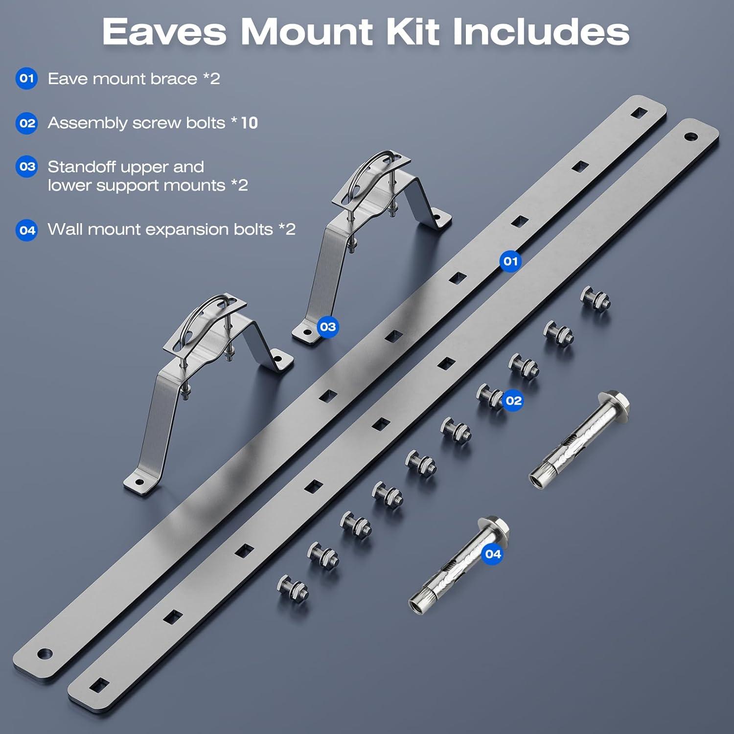 Soporte de Alero Ajustable HEVIDUBANA 45-60" Acero Inoxidable