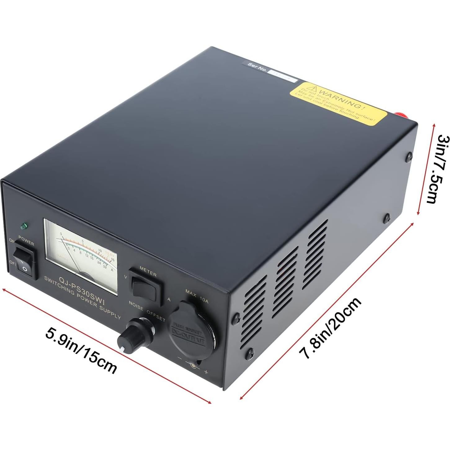 Fuente de Poder DC NORJIN 13.8V 30A con Control de Ruido