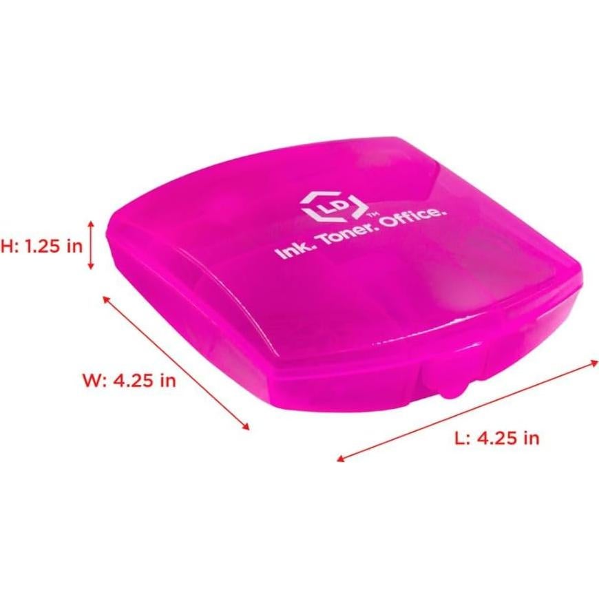 Kit de Suministros de Oficina Mini LD Rosa con Estuche