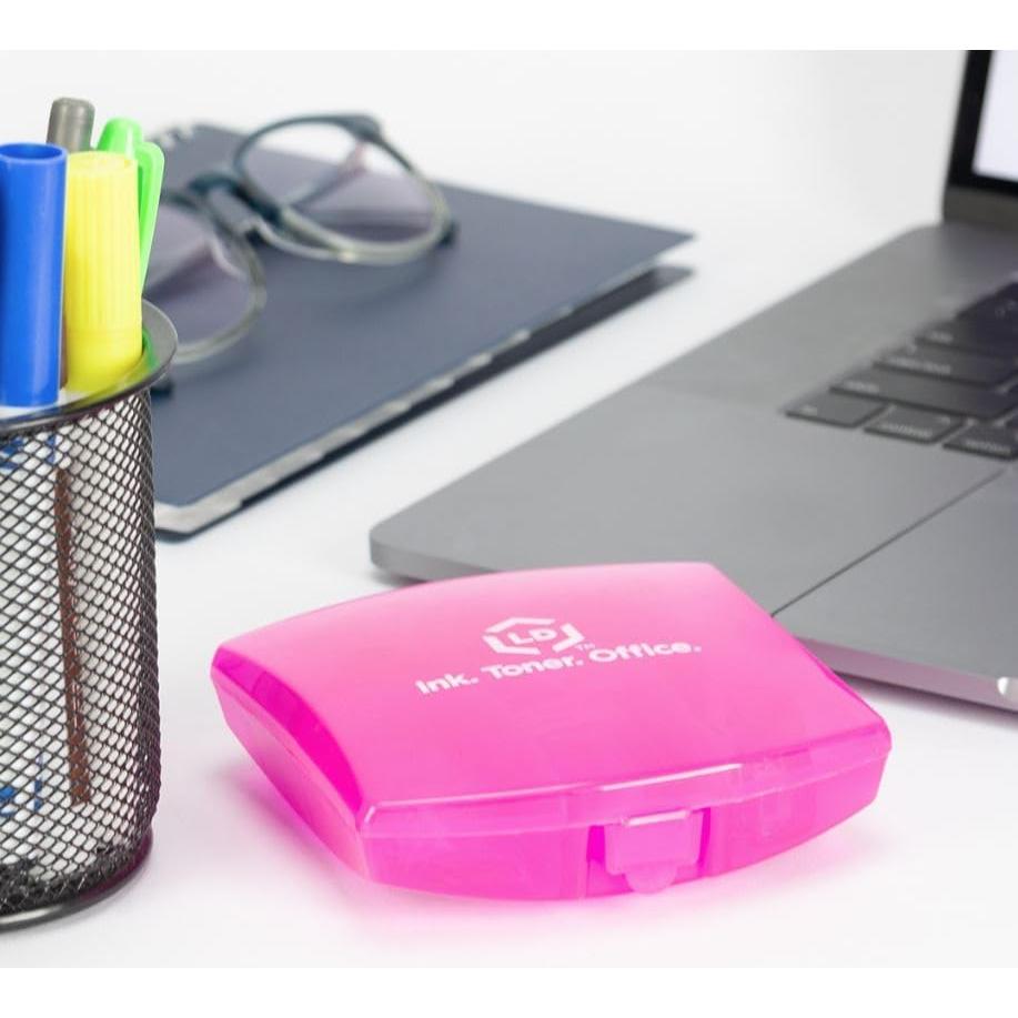 Kit de Suministros de Oficina Mini LD Rosa con Estuche