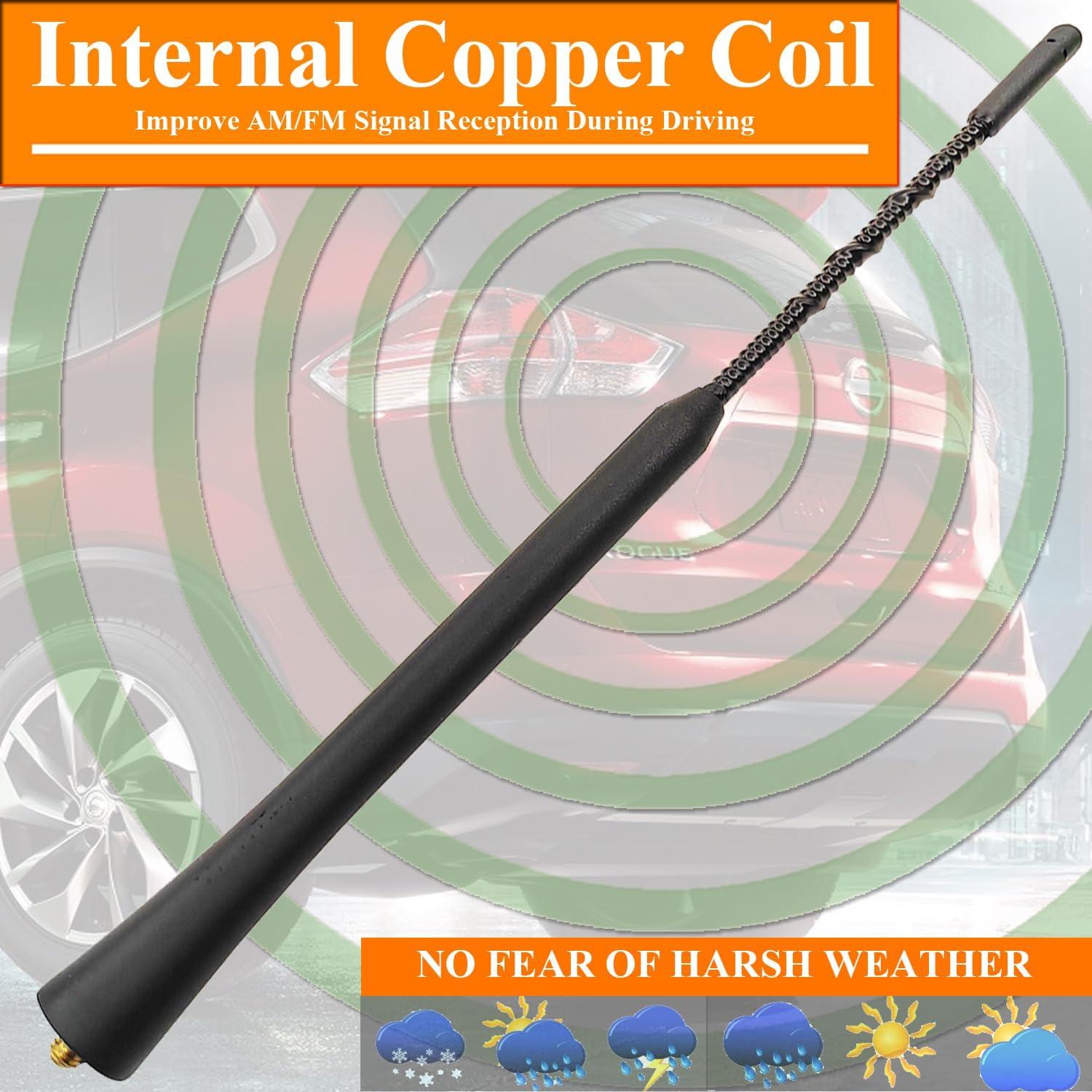 Antena de Goma Flexible para Nissan Rogue 2008-2016