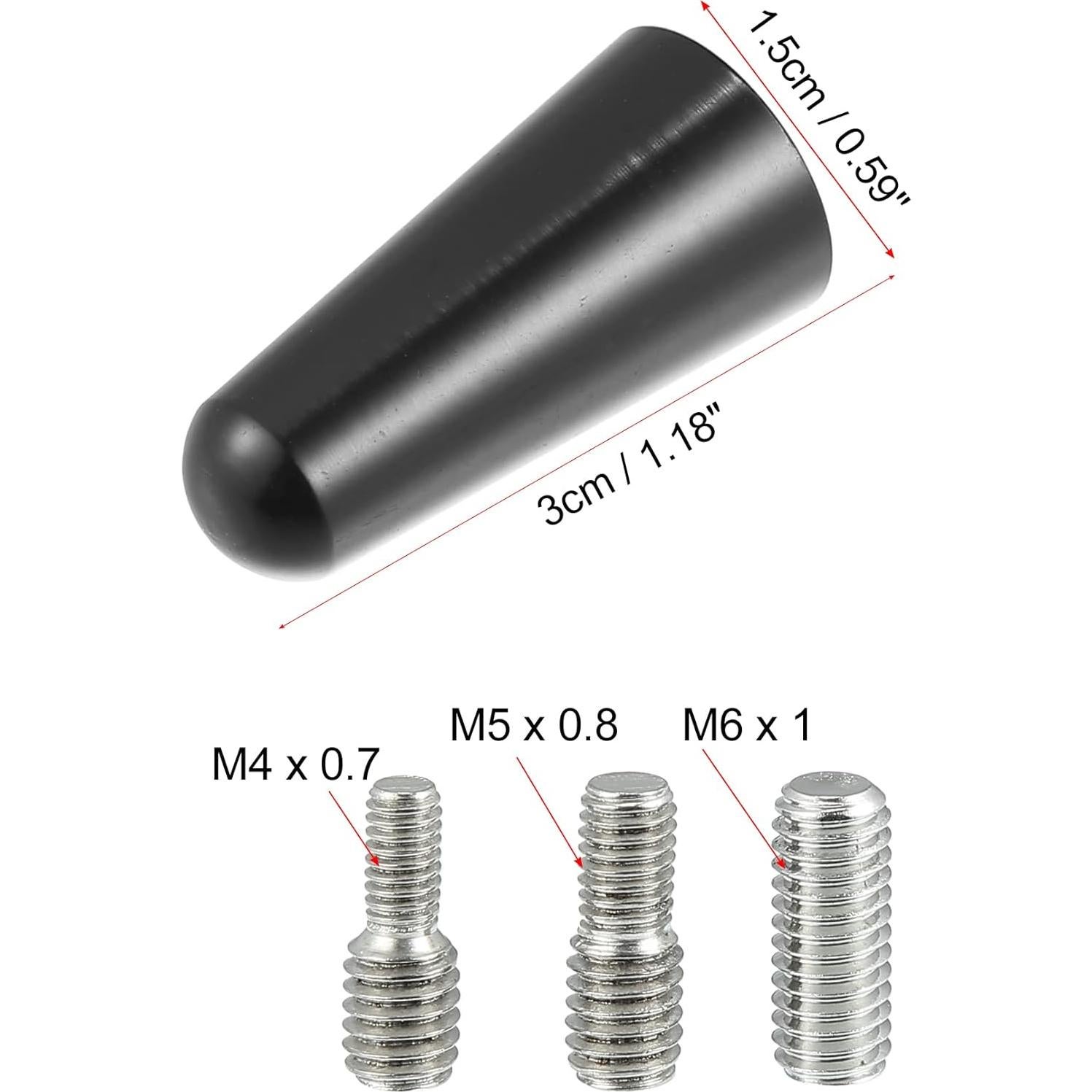 Antena de Techo para Coche X AUTOHAUX 3cm Aluminio Negro