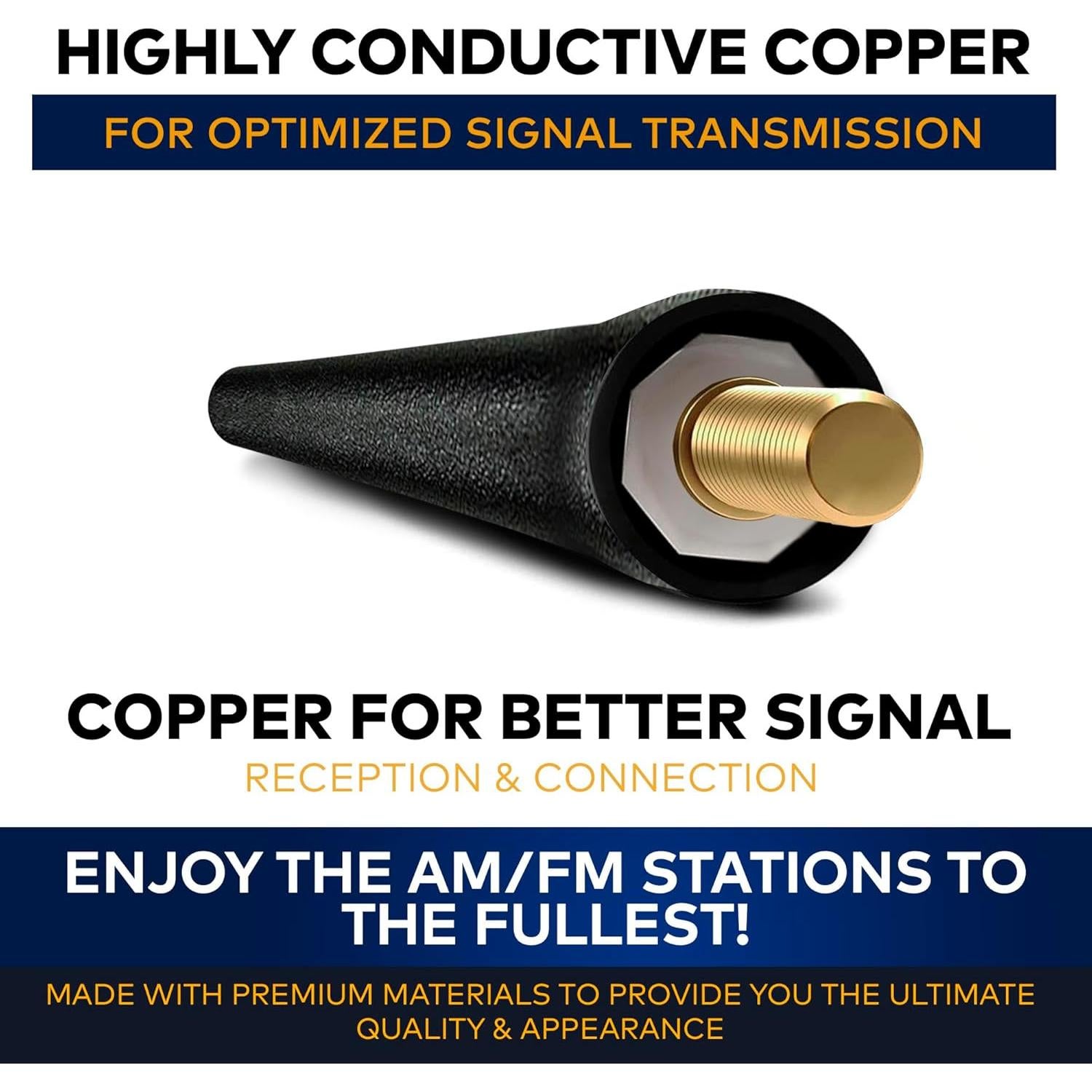 Mástil de Antena Corta Toyota 4Runner 2010-2017 - 86 cm