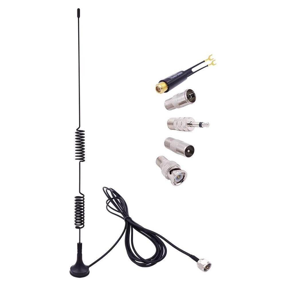 Antena FM Universal Fancasee Magnética 75 Ohm con Conectores