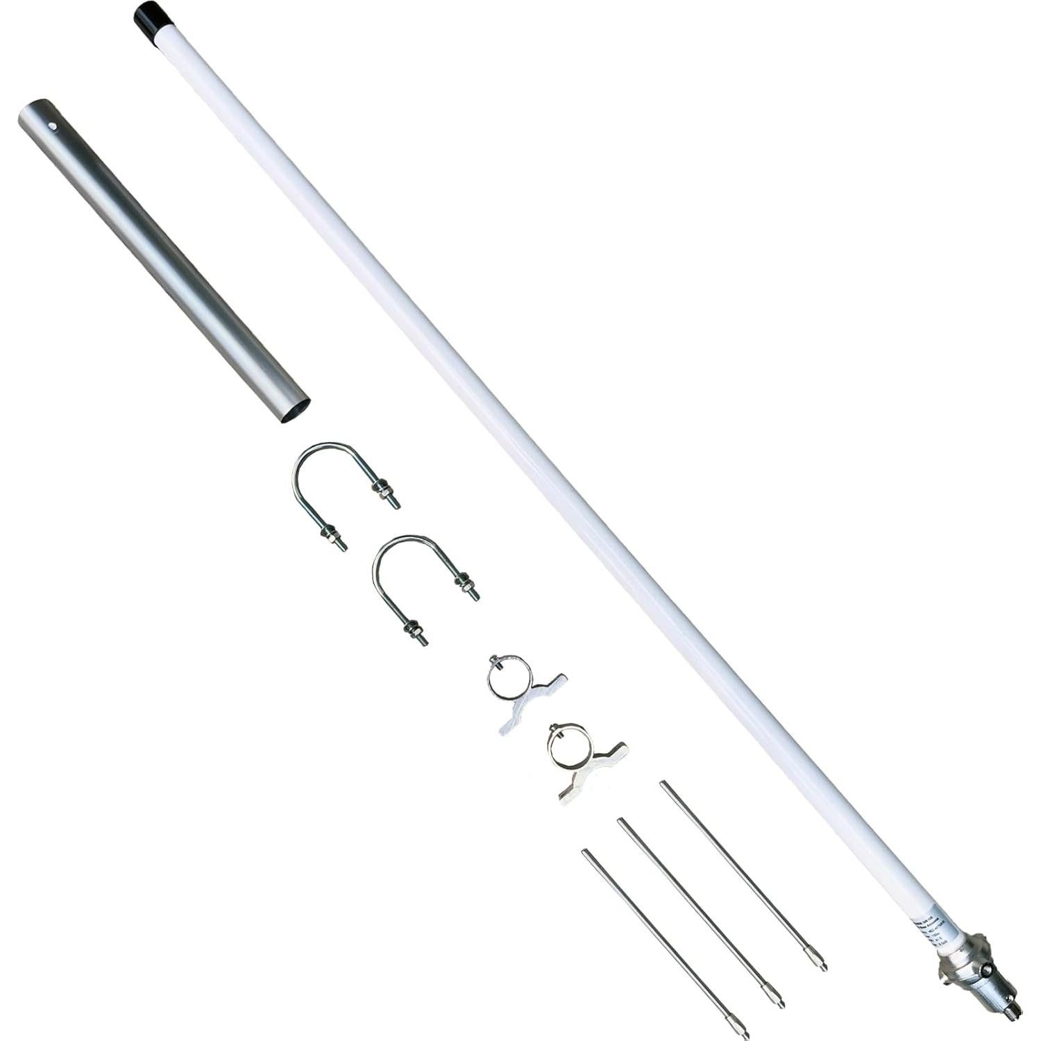 Antena Base GMRS FMUSER GR300 7.5 dBi Fibra de Vidrio