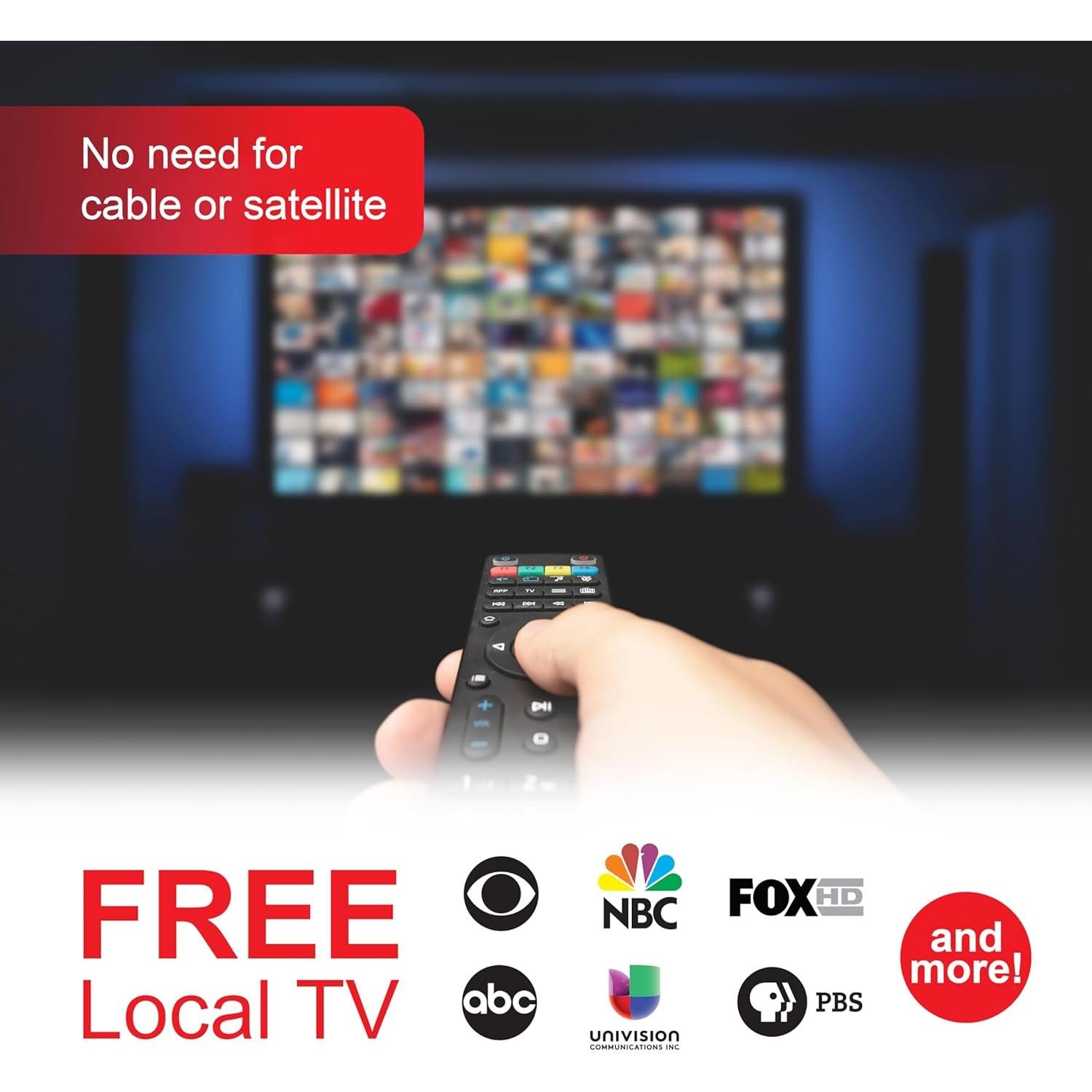 Antena de TV Digital UltraPro Hover Interior 4K 1080P HD