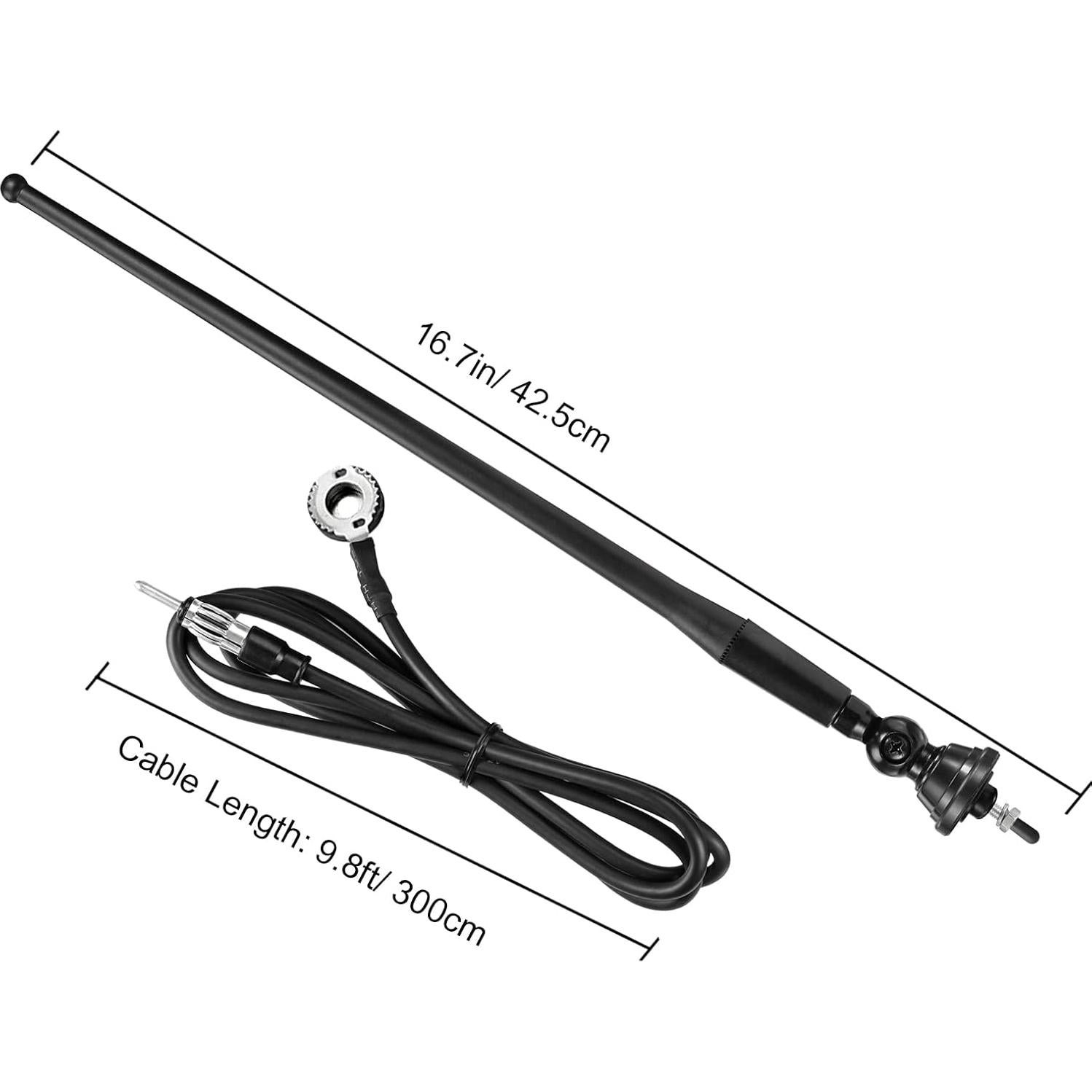Antena de Radio Marítima Eightwood 42.4cm Flexible 88-108MHz