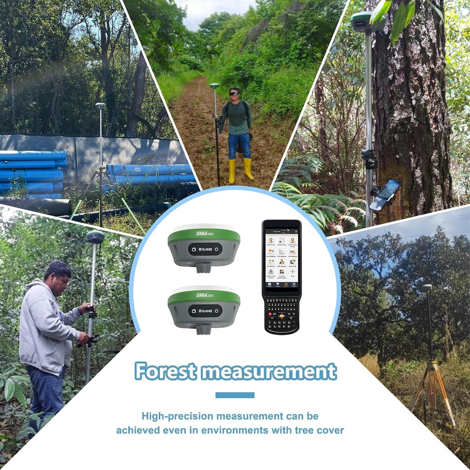 SMA26 RTK GPS Rover y Estación Base con Trípode y Poste