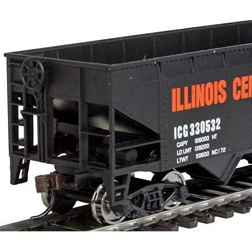 Vagón Volcador Offset Walthers HO Illinois Central Naranja