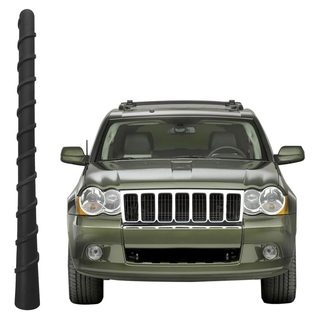 Antena Flexible Espiral de Goma RooFox 17.78 cm para Jeep Grand Cherokee