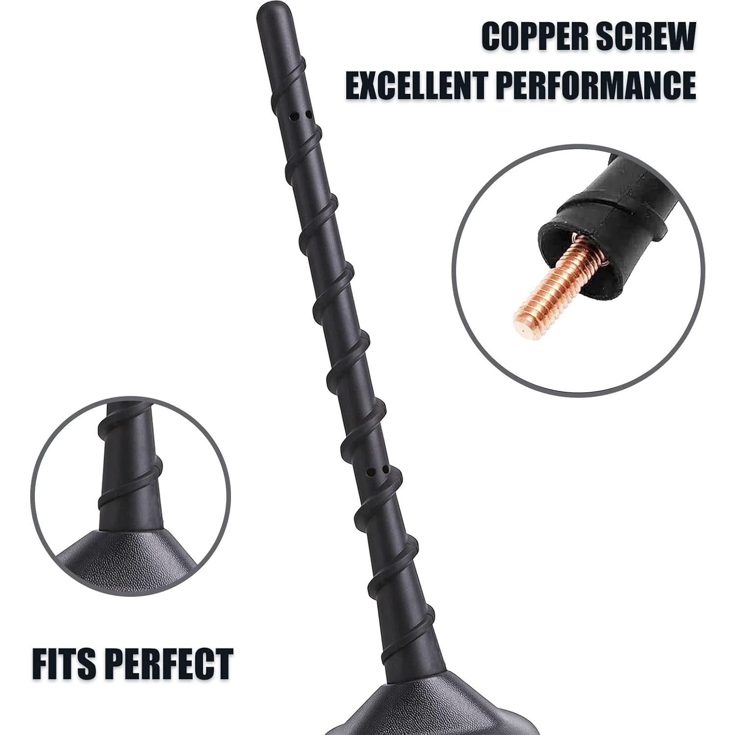 Antena Corta VOFONO para Ford F150 F250 F350 Bronco 20 cm