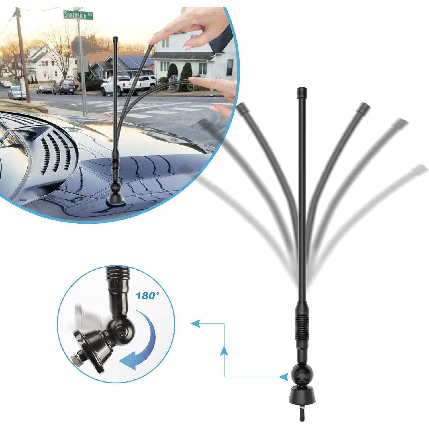 Antena Marina Impermeable AM FM JSZAAHZ 40 cm para Coche