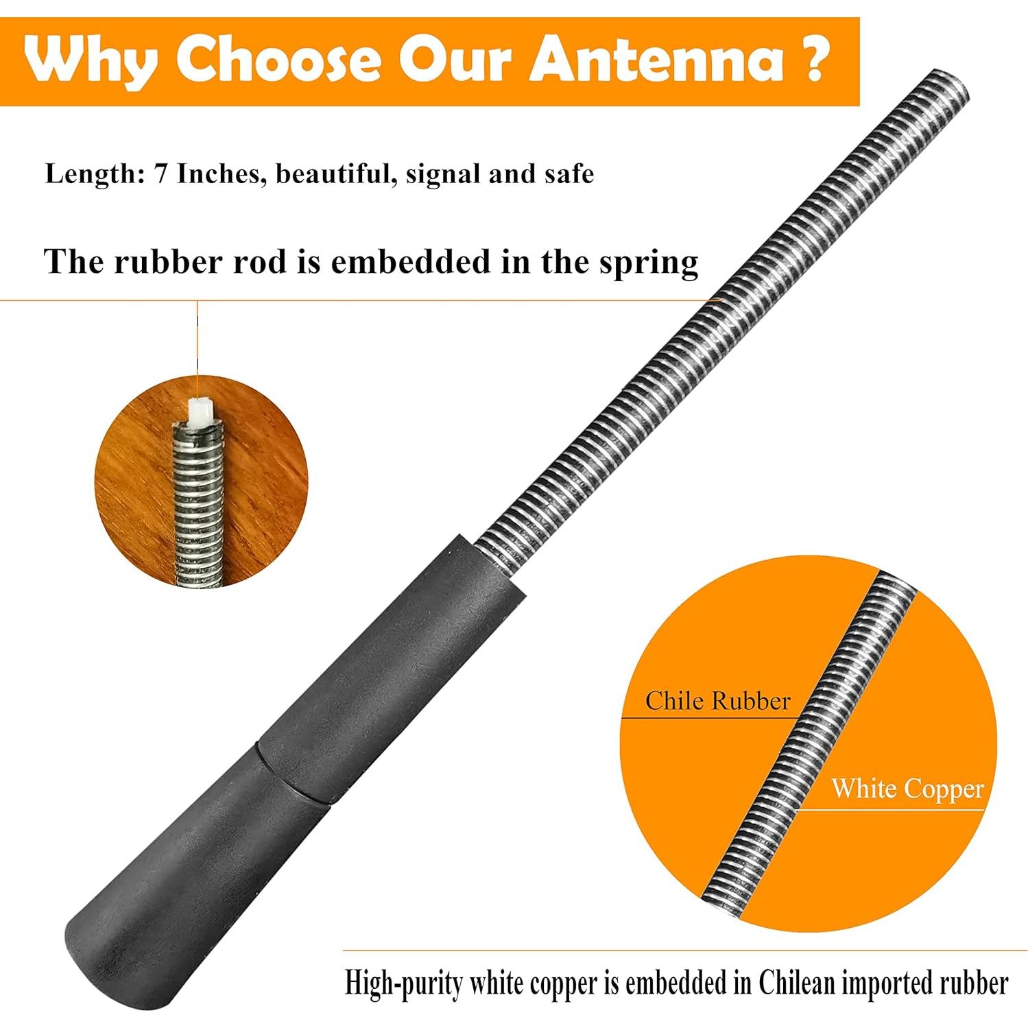 Antena de Reemplazo para Toyota 4Runner 2002-2013 - Caucho Flexible