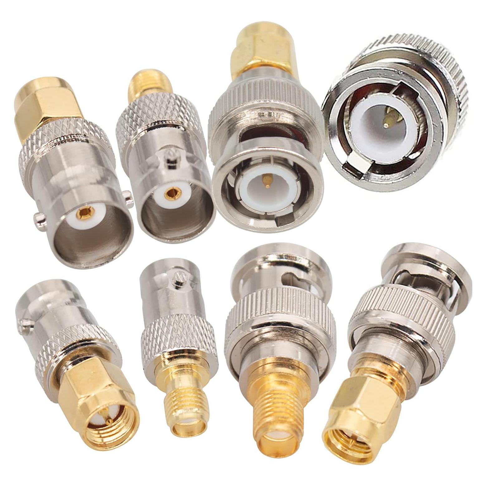 Kits de Adaptadores Coaxiales BNC a SMA - 12 Pcs - TJMD