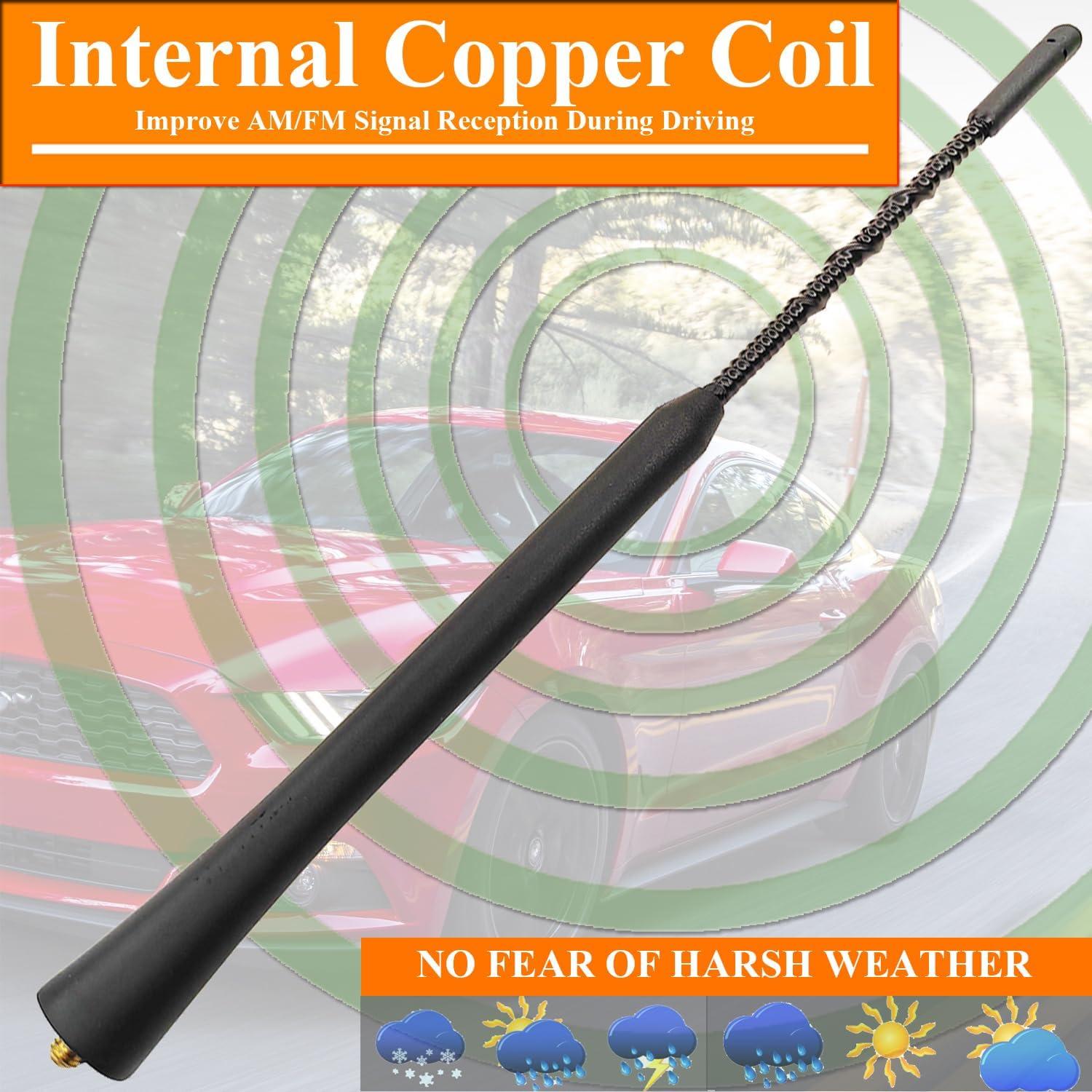 Antena de 23 cm para Ford Mustang 2015-2021 RooFox