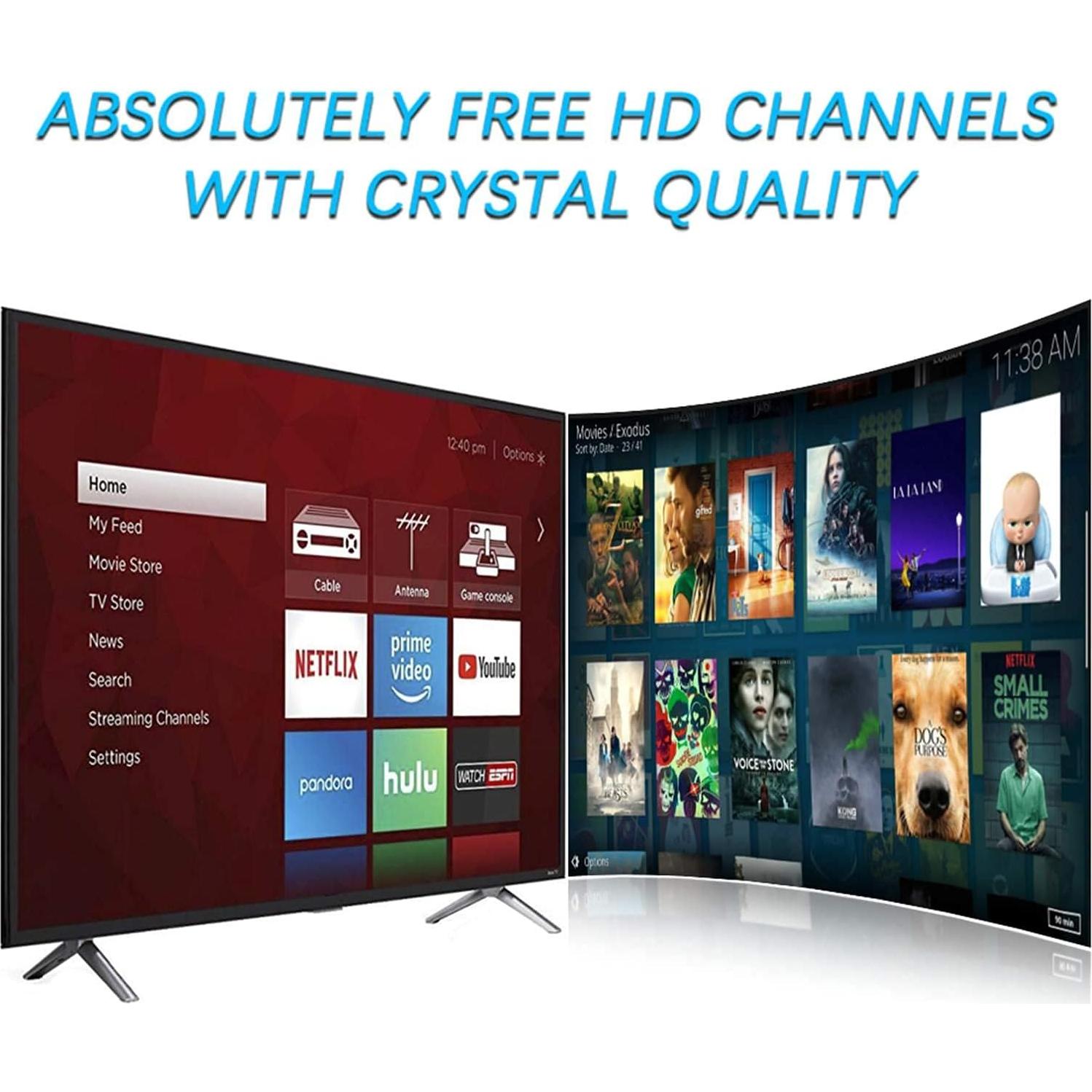 Antena de TV Exterior Digital PBD WA-2608, 150 Millas, 2 TVs