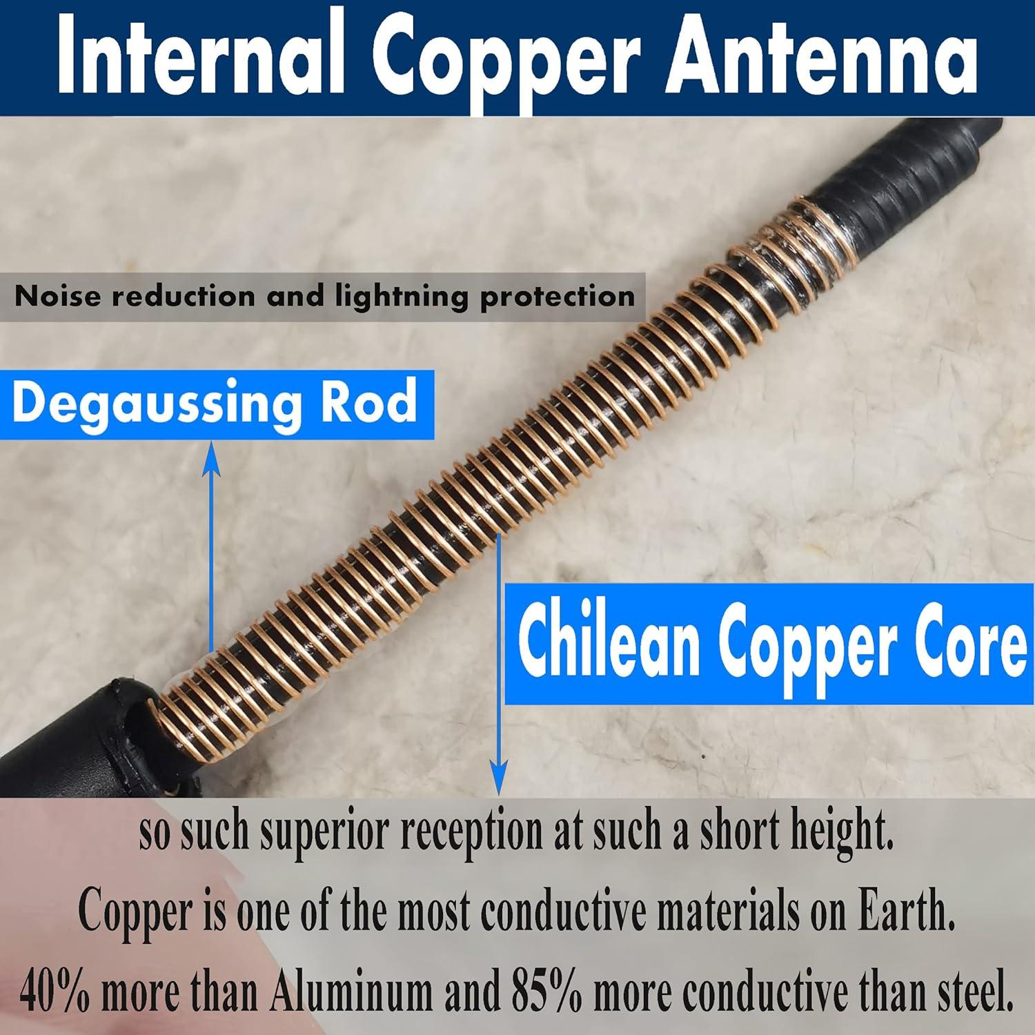 Antena de goma espiral flexible 17.78 cm para Nissan