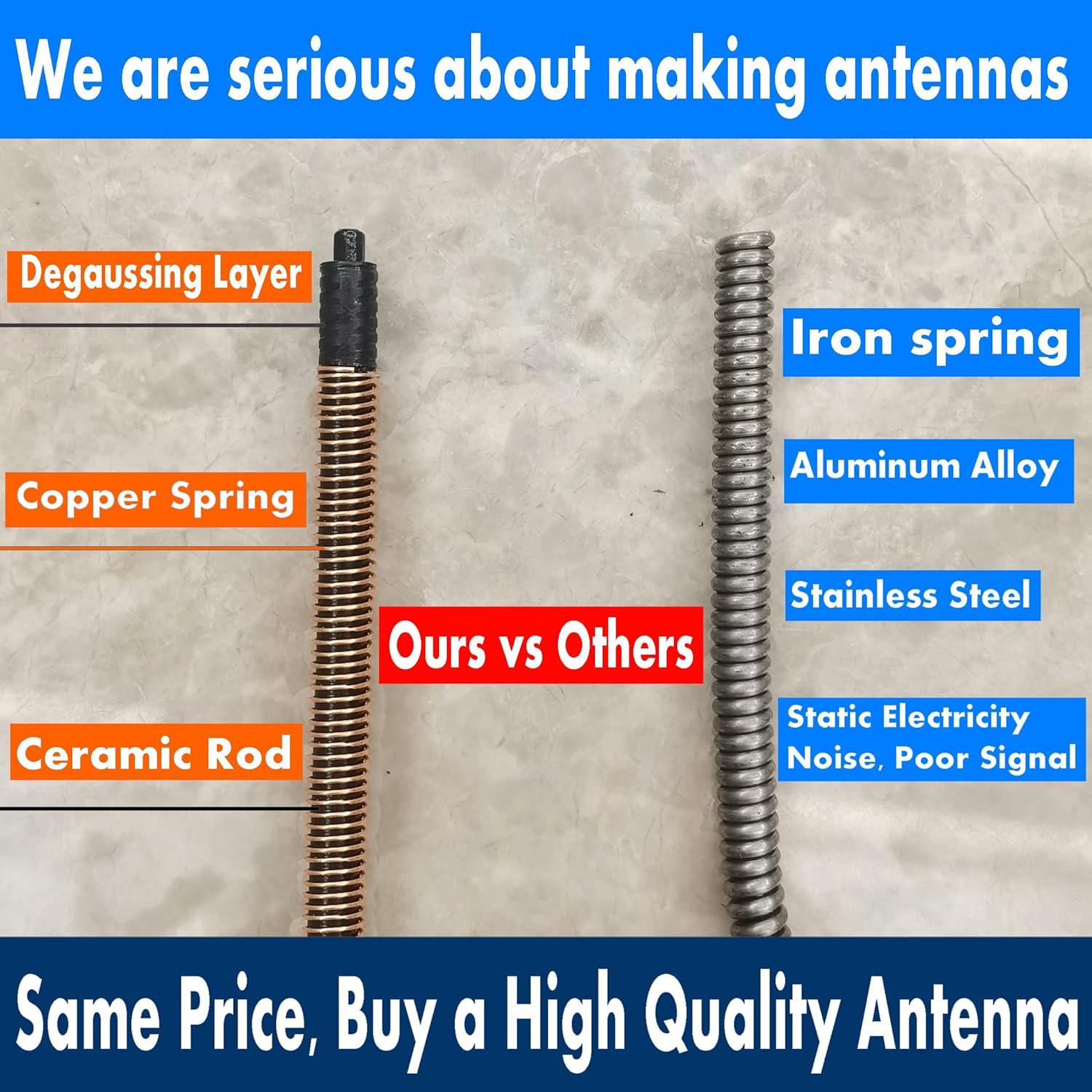 Antena de goma espiral flexible 17.78 cm para Nissan