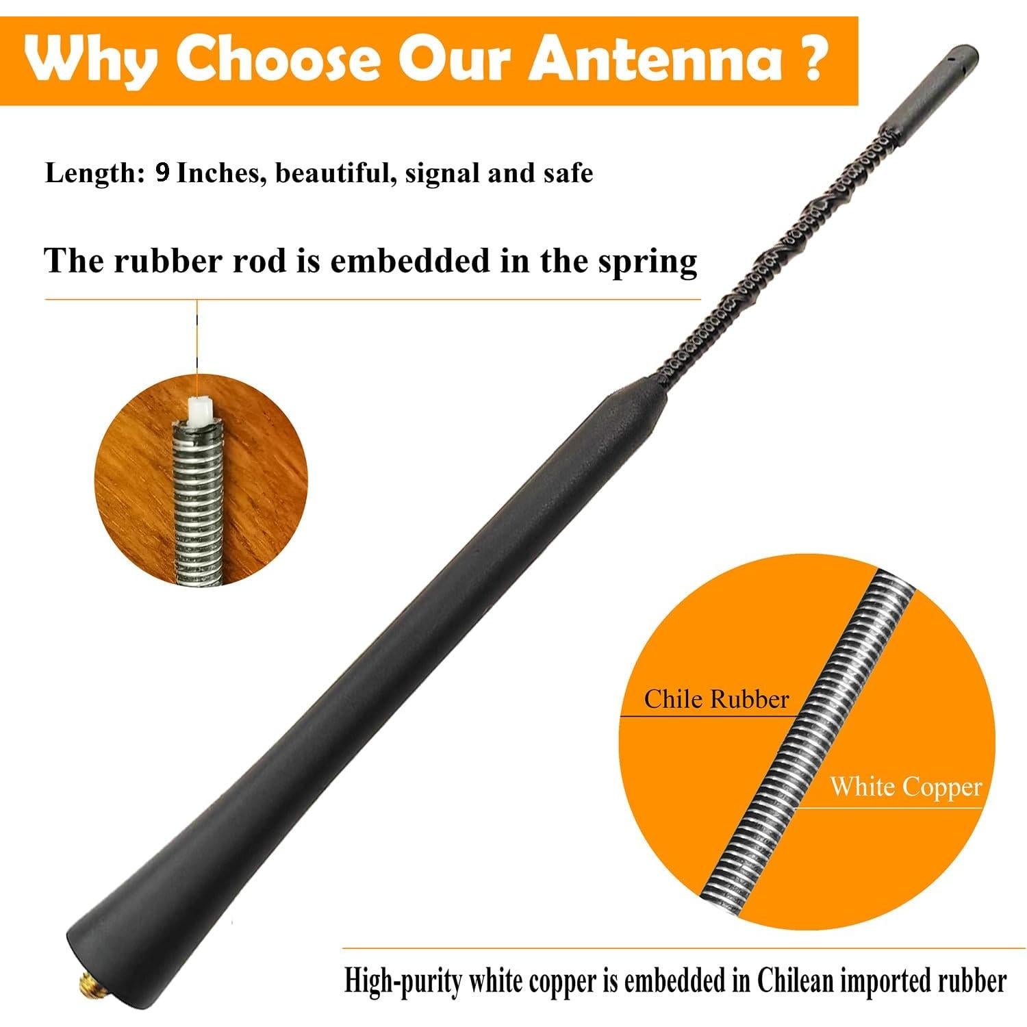 Antena de Caucho Flexible Subaru Forester 2014-2016 24cm