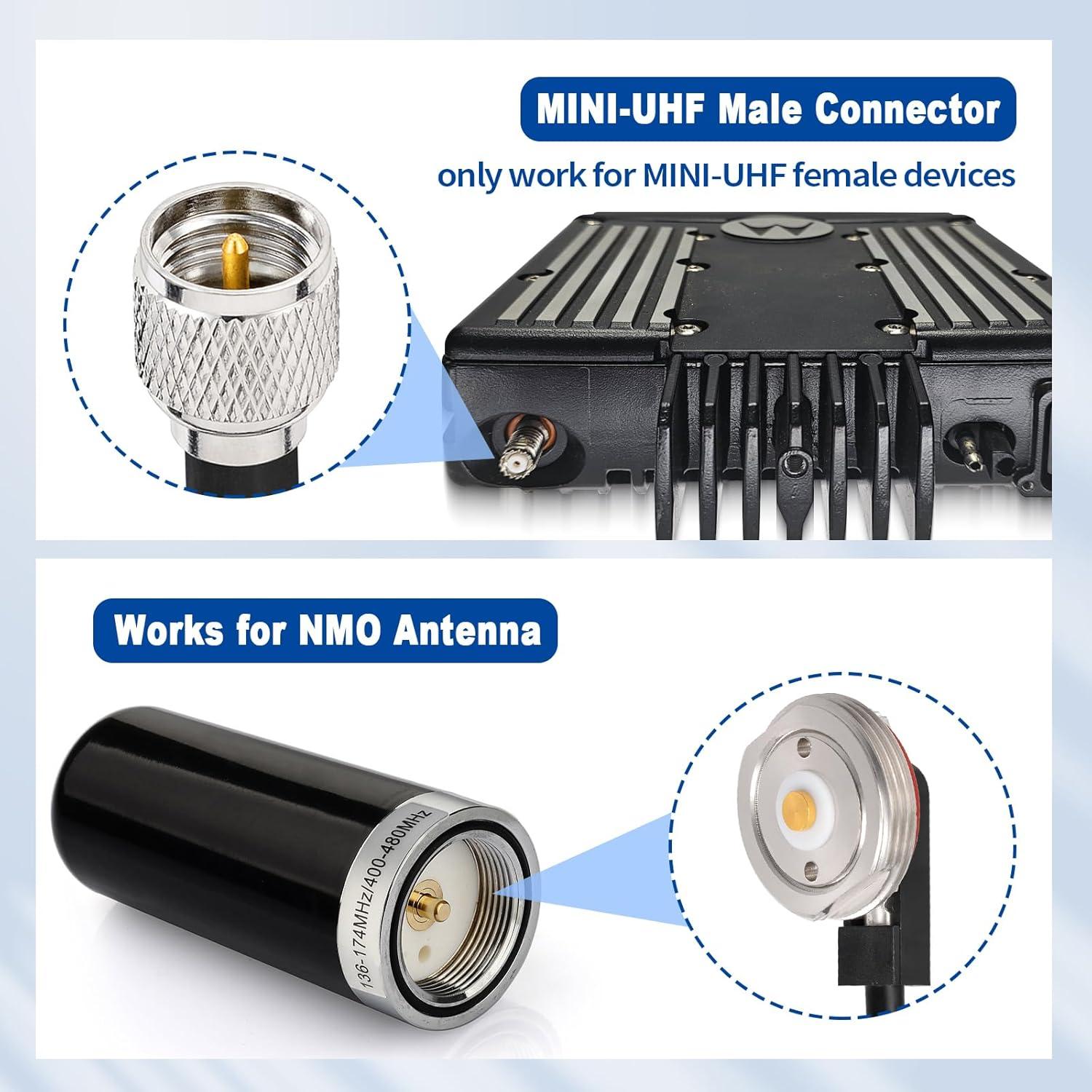 Cable de extensión NMO a Mini-UHF 5m Eightwood para radio