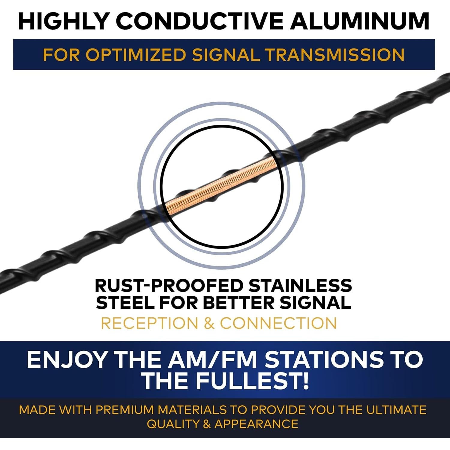 Antena de 30.48 cm Trunknets Inc para Autos y Camiones GM