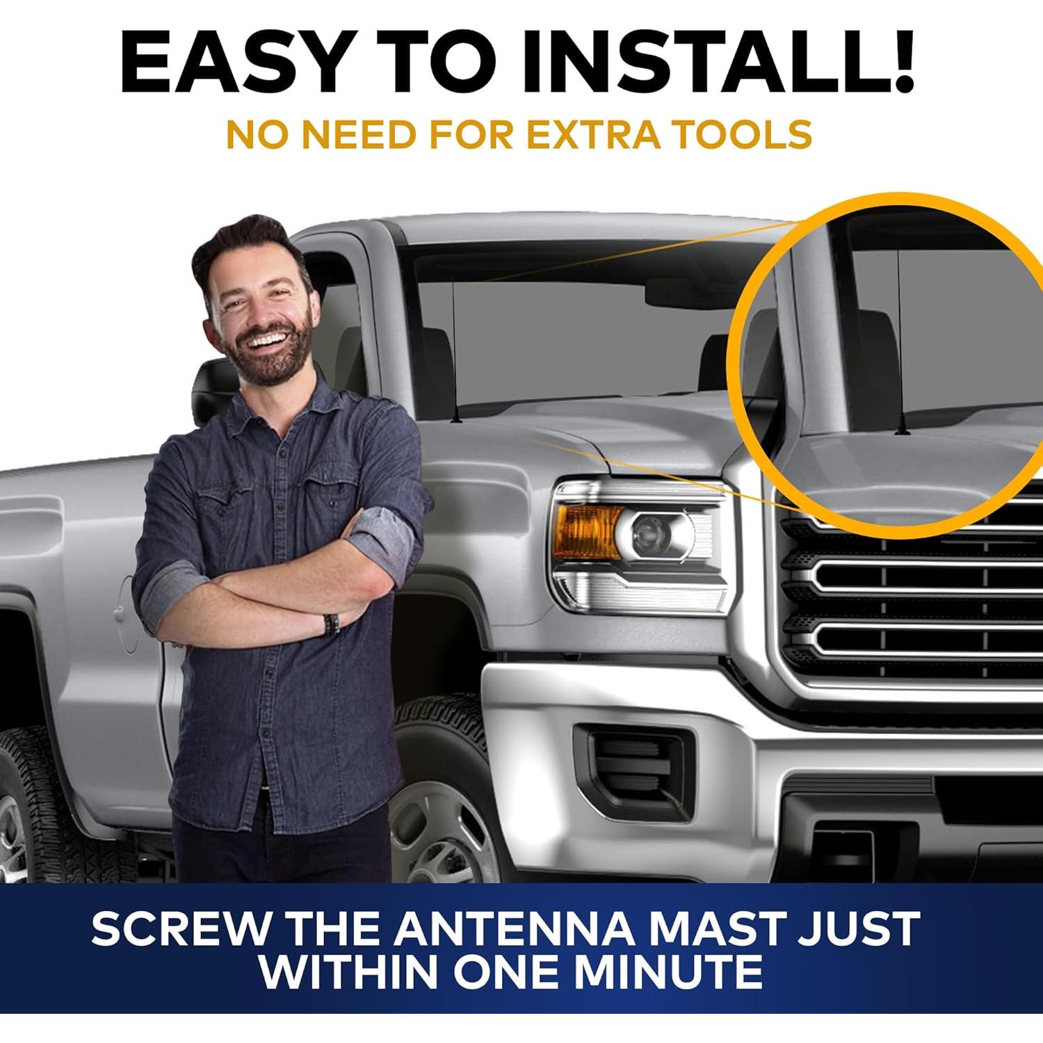 Antena de 30.48 cm Trunknets Inc para Autos y Camiones GM