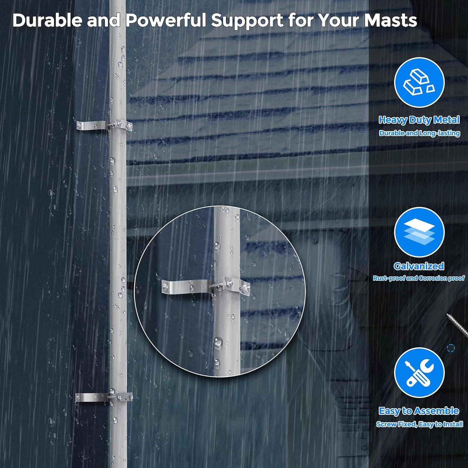 Soporte de Pared para Antena de TV Levendor - 2 Piezas Ajustable