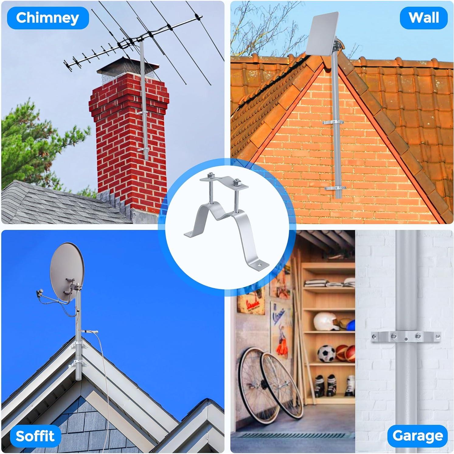 Soporte de Pared para Antena de TV Levendor - 2 Piezas Ajustable