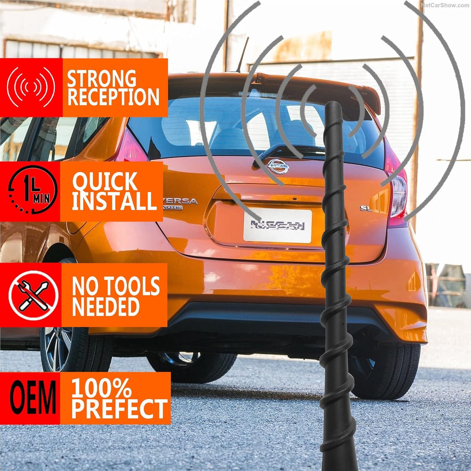 Antena corta Nissan Versa 2012-2019 y Versa Note 2014-2019