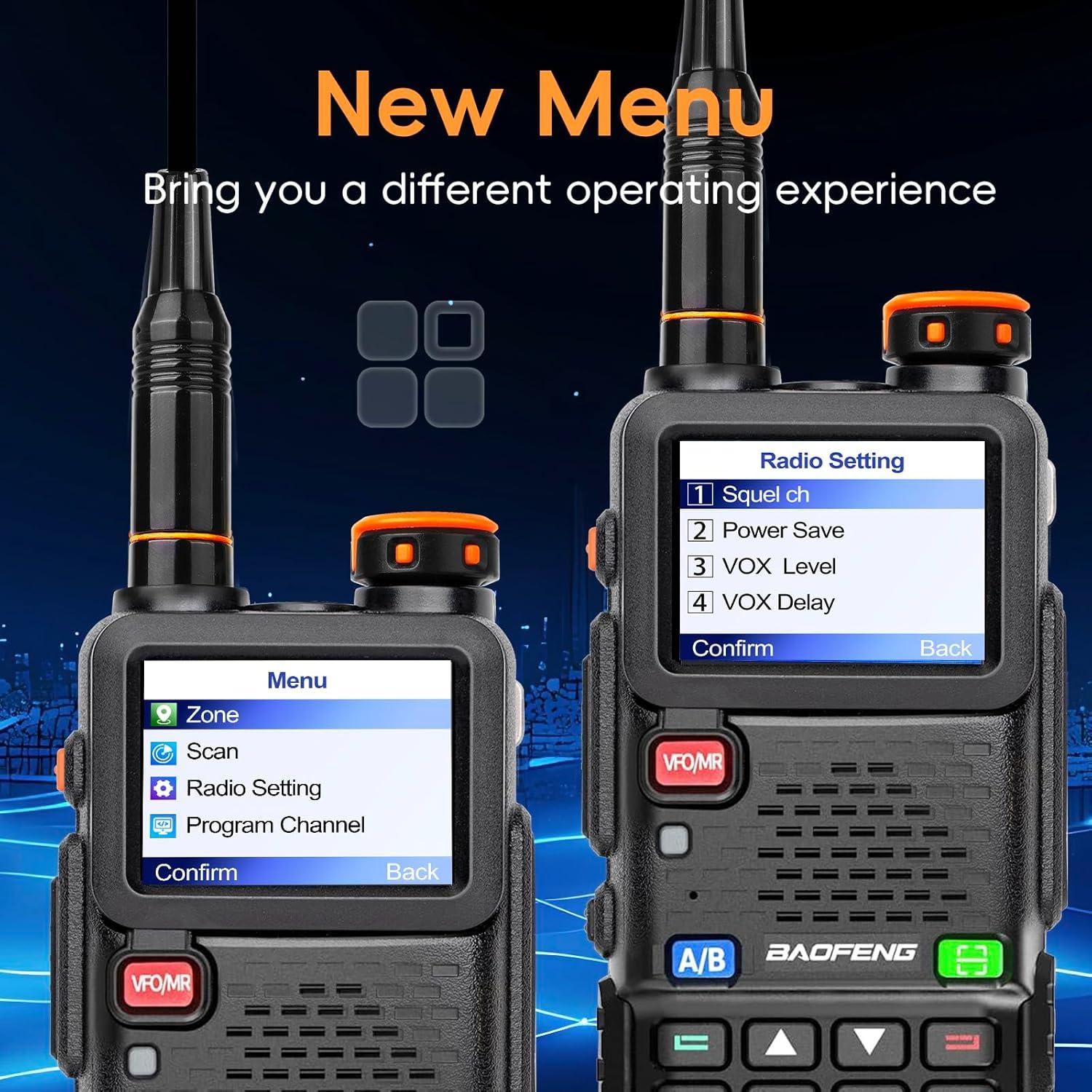 Radio BAOFENG 5RH Pro GPS 10W VHF UHF 8 Bandas Portátil