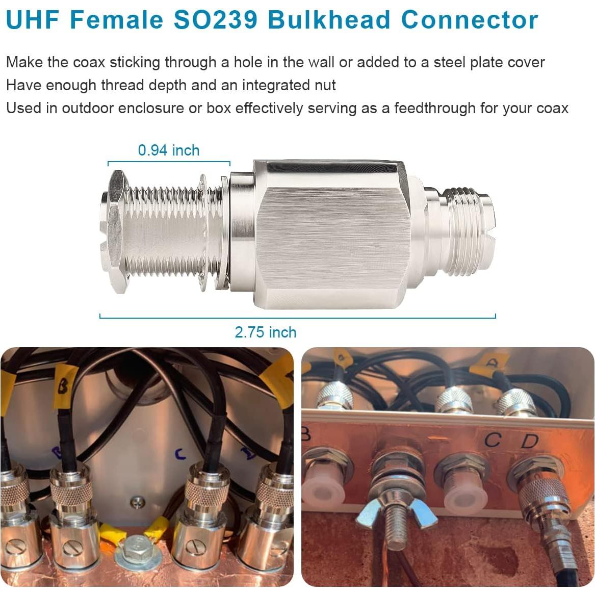 Arrestador de Rayos Coaxial UHF XRDS-RF Femenino a Femenino