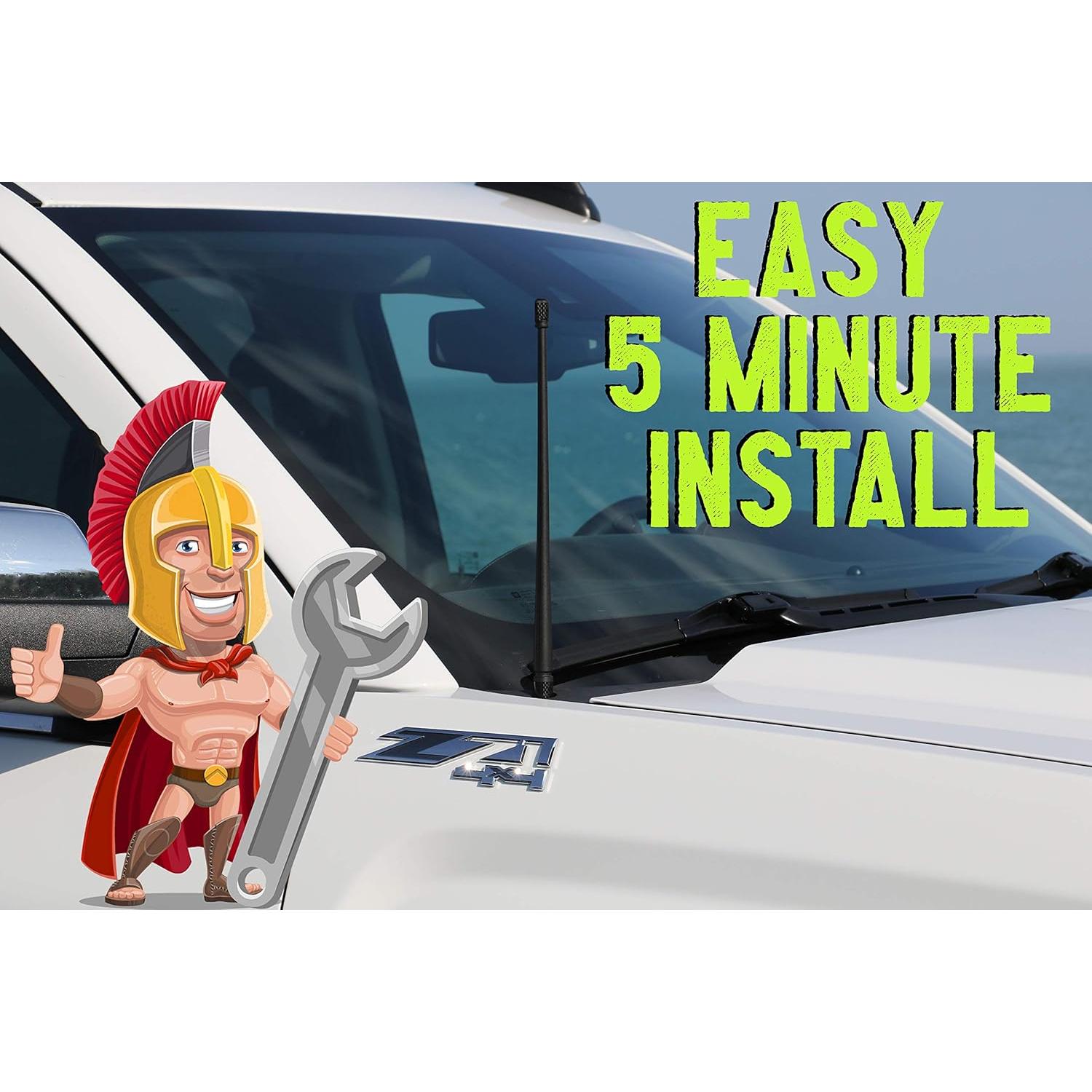 Antena Corta Votex 35.56 cm para Campers Airstream